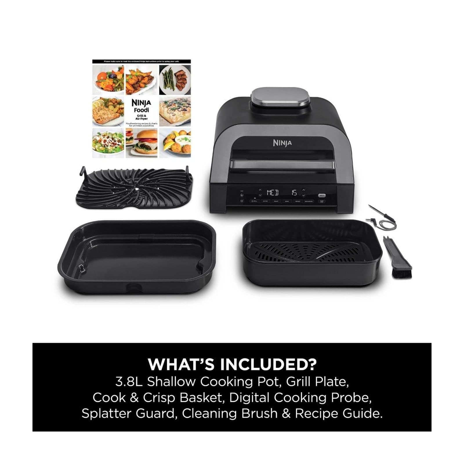 Ninja 6-in-1 MAX Grill and Air Fryer, 3.8 L — alternate view