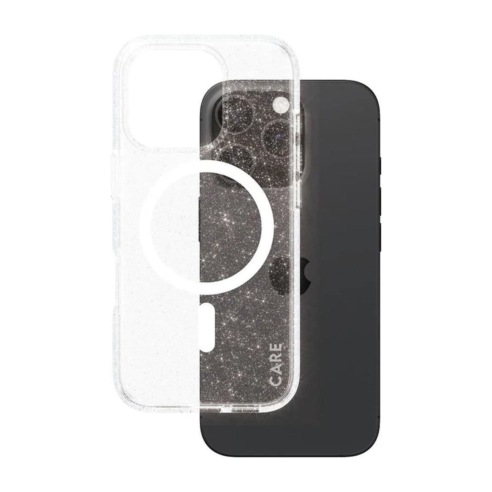 PanzerGlass Care Star Lit MagSafe Case for iPhone 16 Pro, White