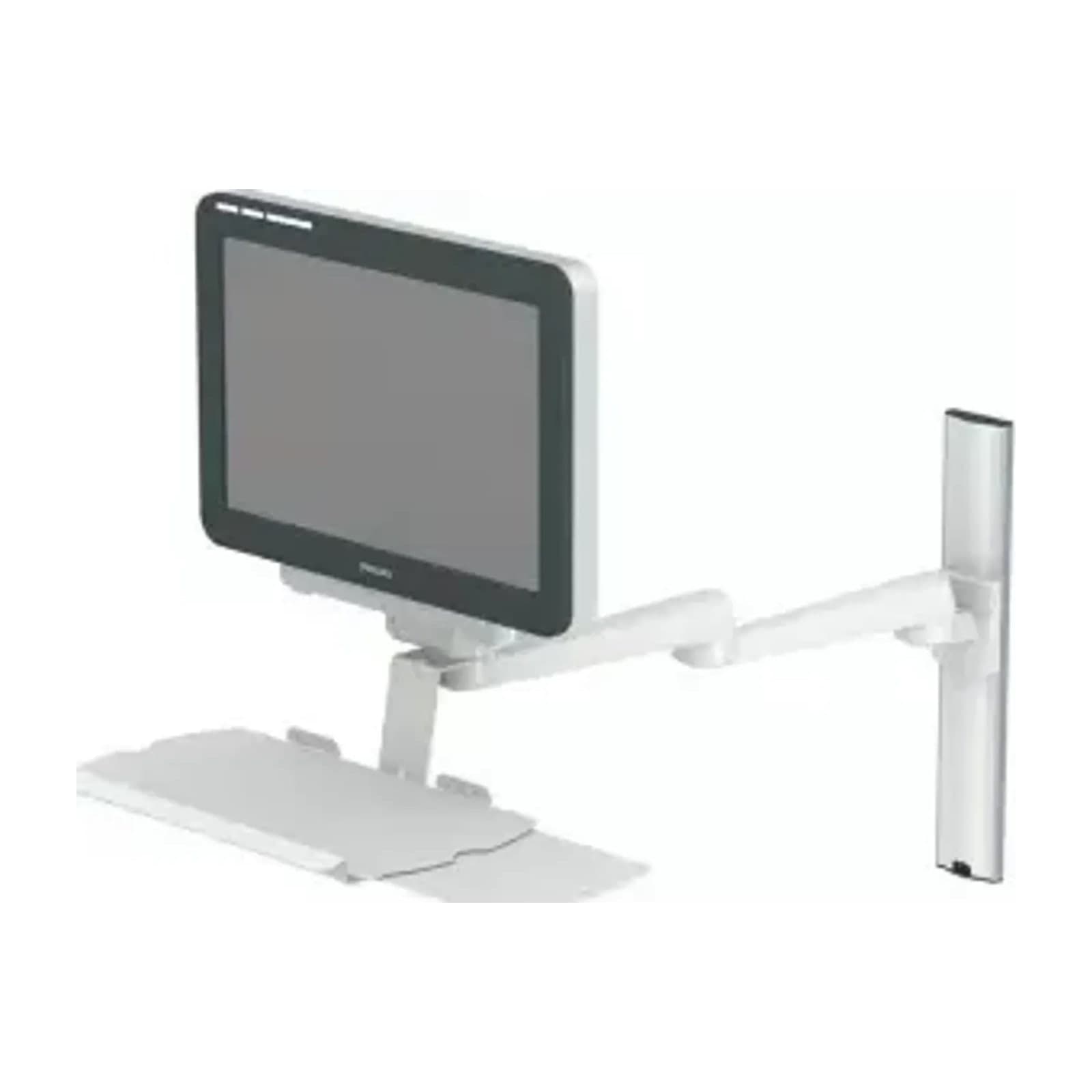 Philips Double pivot arm (325mm+325mm) wall mounting option with keyboard holder