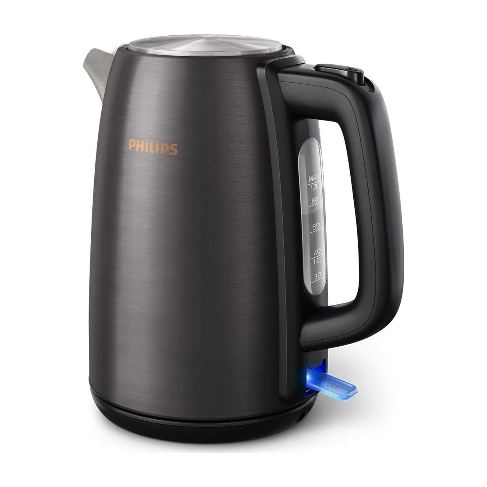 Philips 5000 Series HD9352/31 Kettle 1.7 L, Black and Copper — alternate view