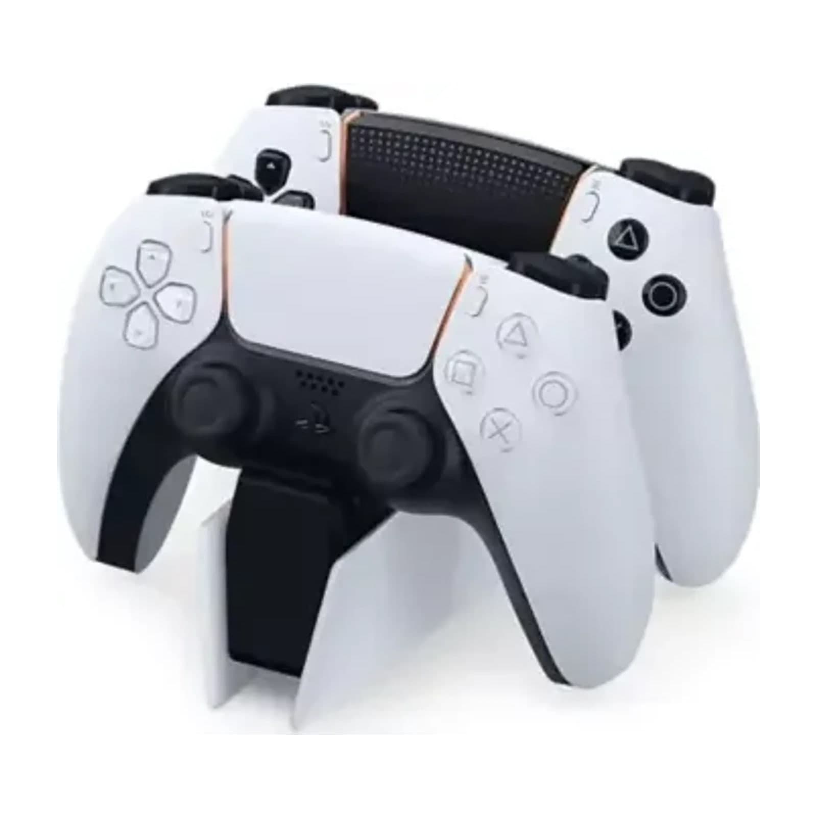 PlayStation DualSense Charging Station, shown with two controllers docked; controllers not included