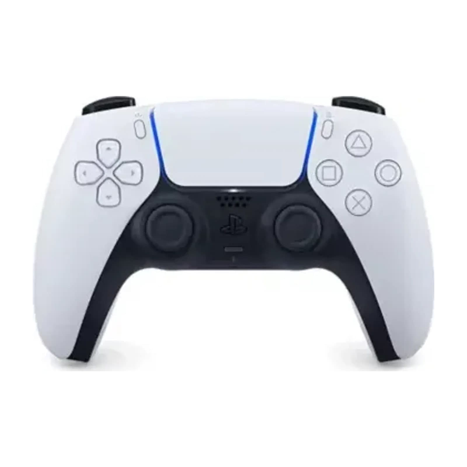 PlayStation DualSense wireless controller, White, front view