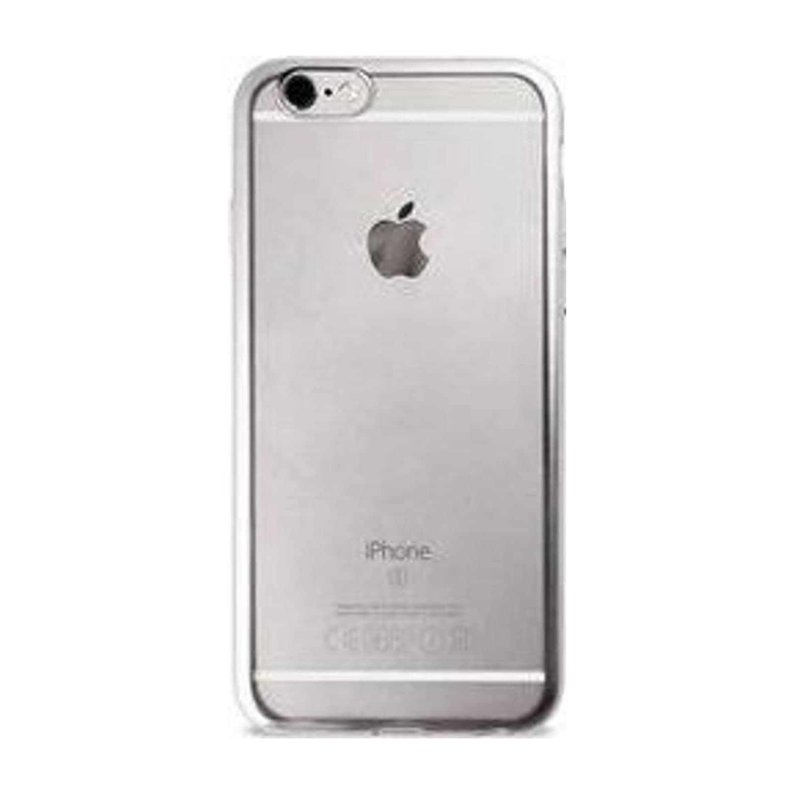 Puro Satin Frame TPU Cover for iPhone 6 and 6s, Silver — alternate view