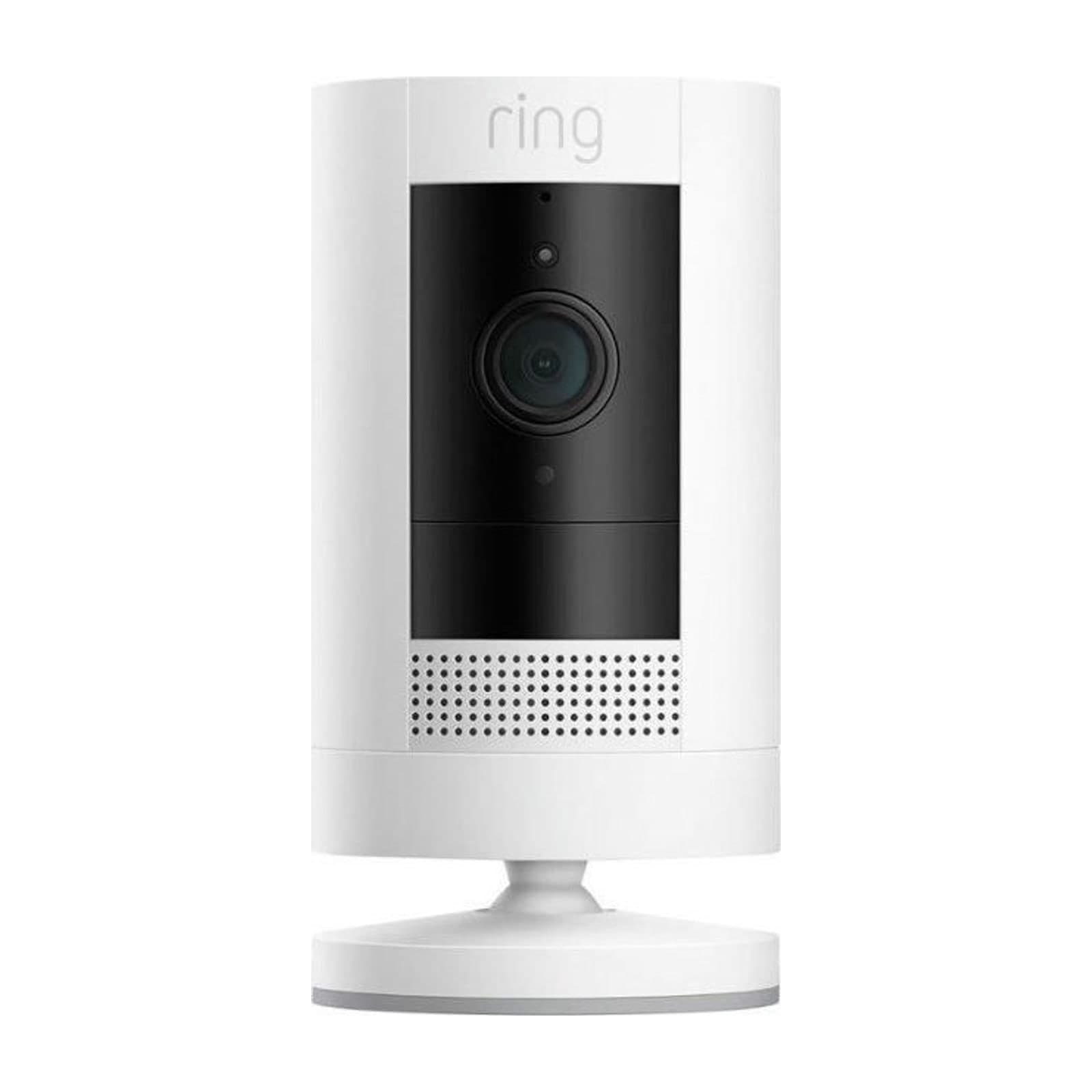 Ring Stick Up Cam Battery Security Camera, 1080p, White