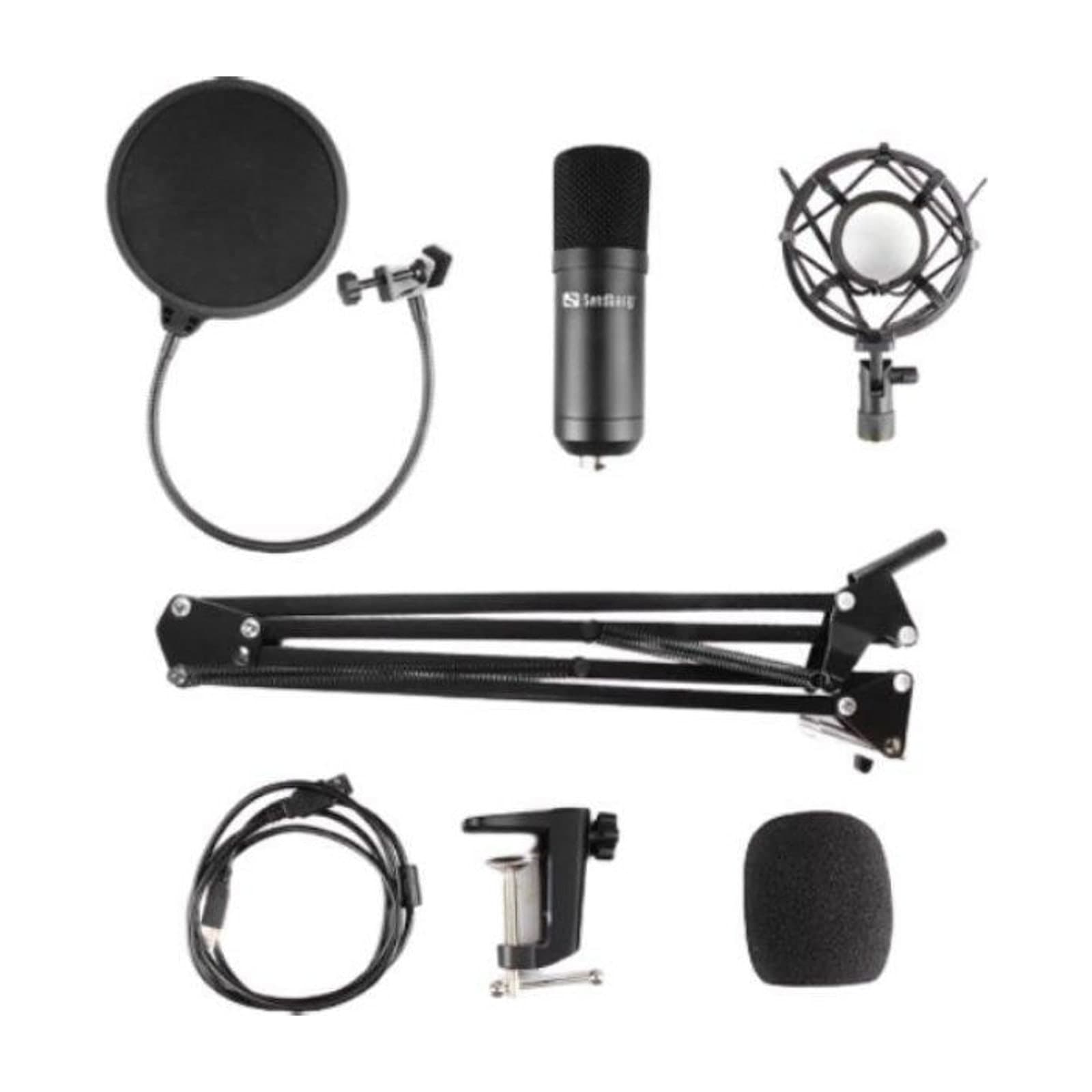 Sandberg Streamer USB Microphone Kit, Black — alternate view