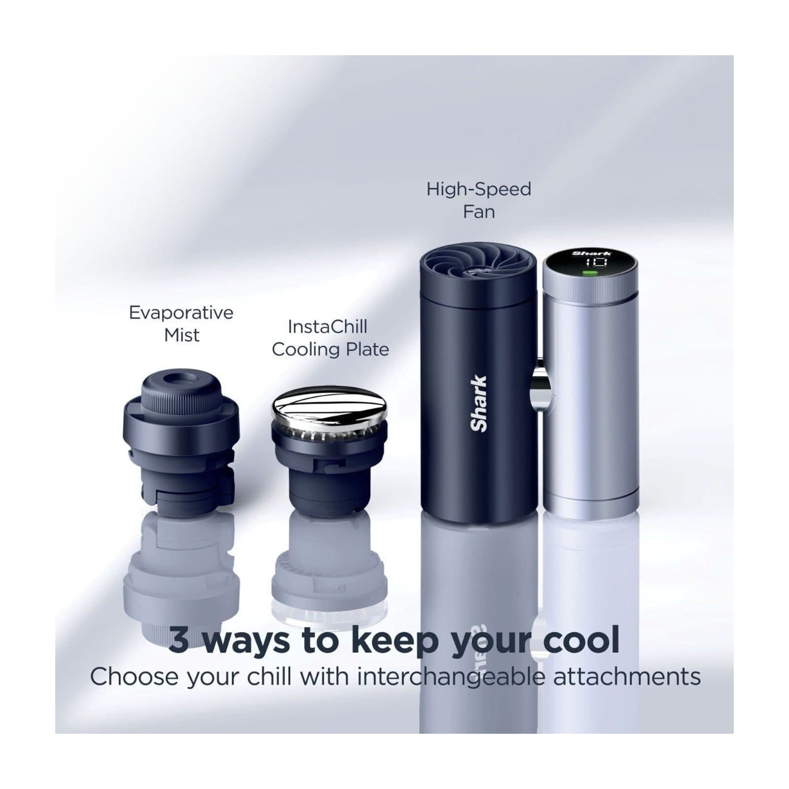 Shark ChillPill 3-in-1 Personal Fan Travel Edition, Midnight — alternate view