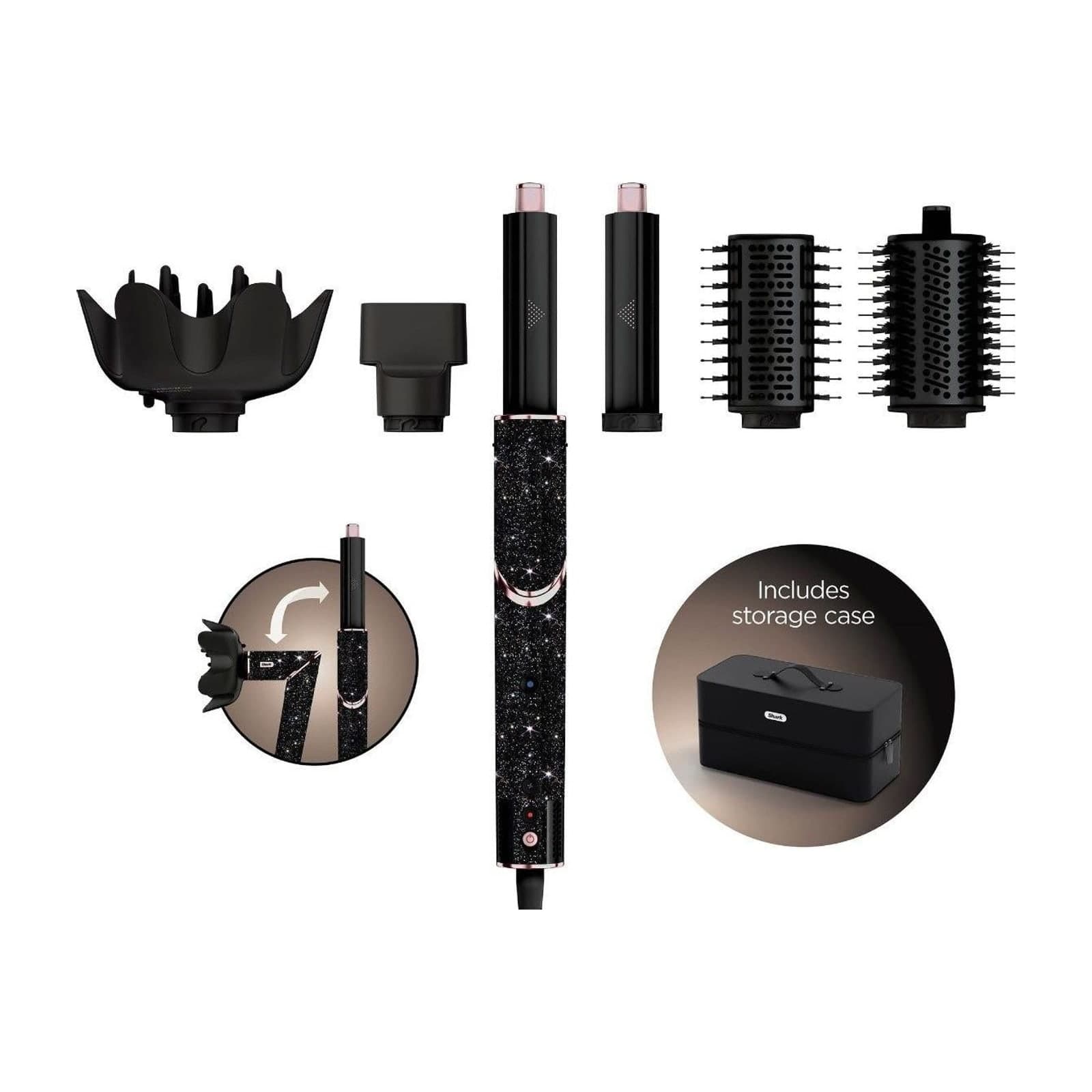 Shark FlexStyle Air Styling and Drying System, Black Sparkle Limited Edition