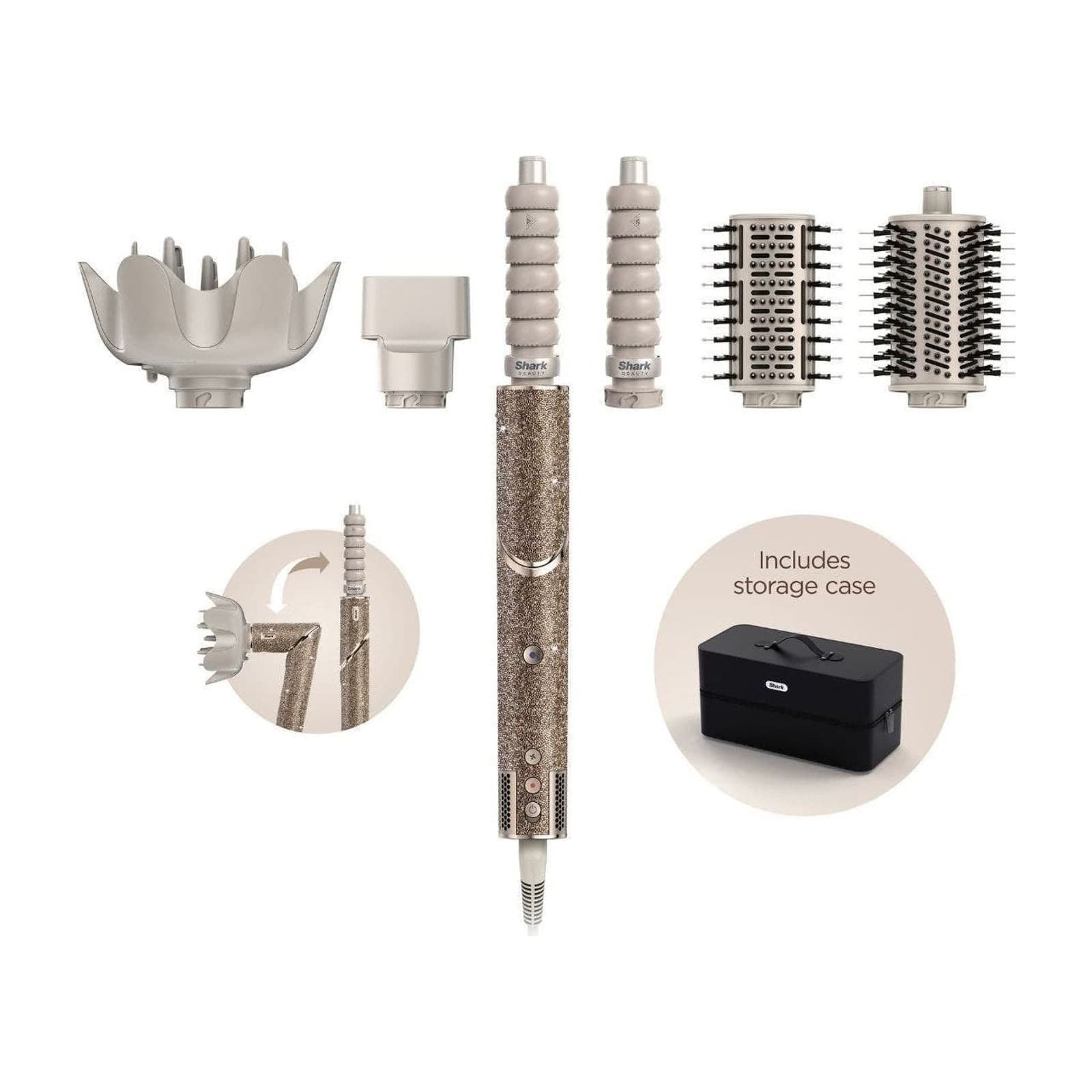 Shark FlexStyle Air Styling and Drying System, Gold Sparkle Limited Edition