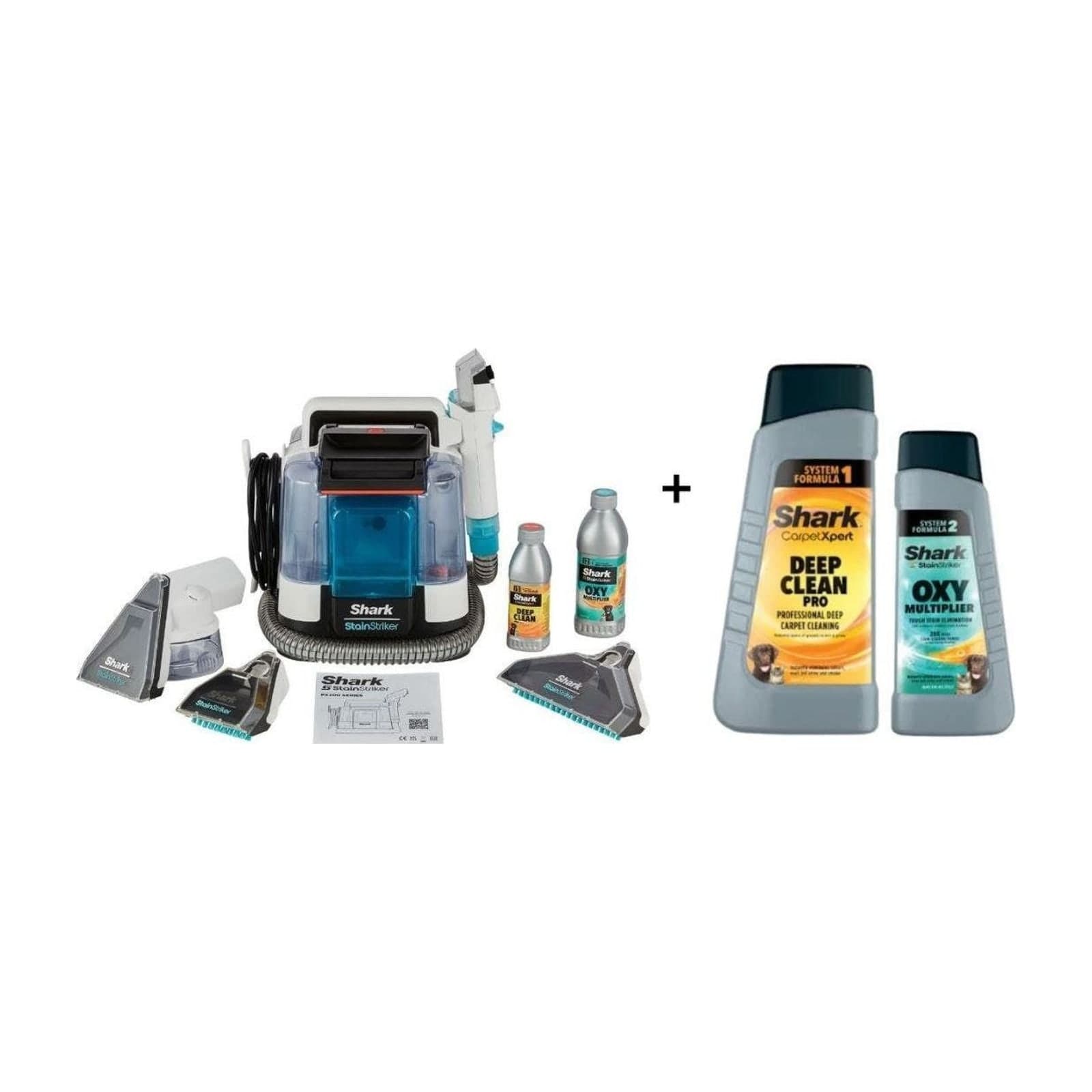 Shark StainStriker Pet Cleaner and Formula Bundle, 946 ml and 1.42 L