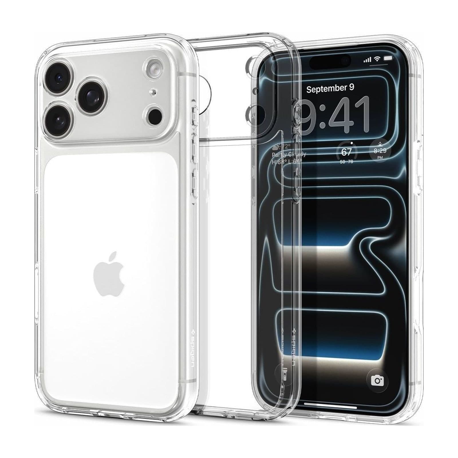 Spigen Ultra Hybrid ACS10033 Case for iPhone 17 Pro Max, Crystal Clear — alternate view