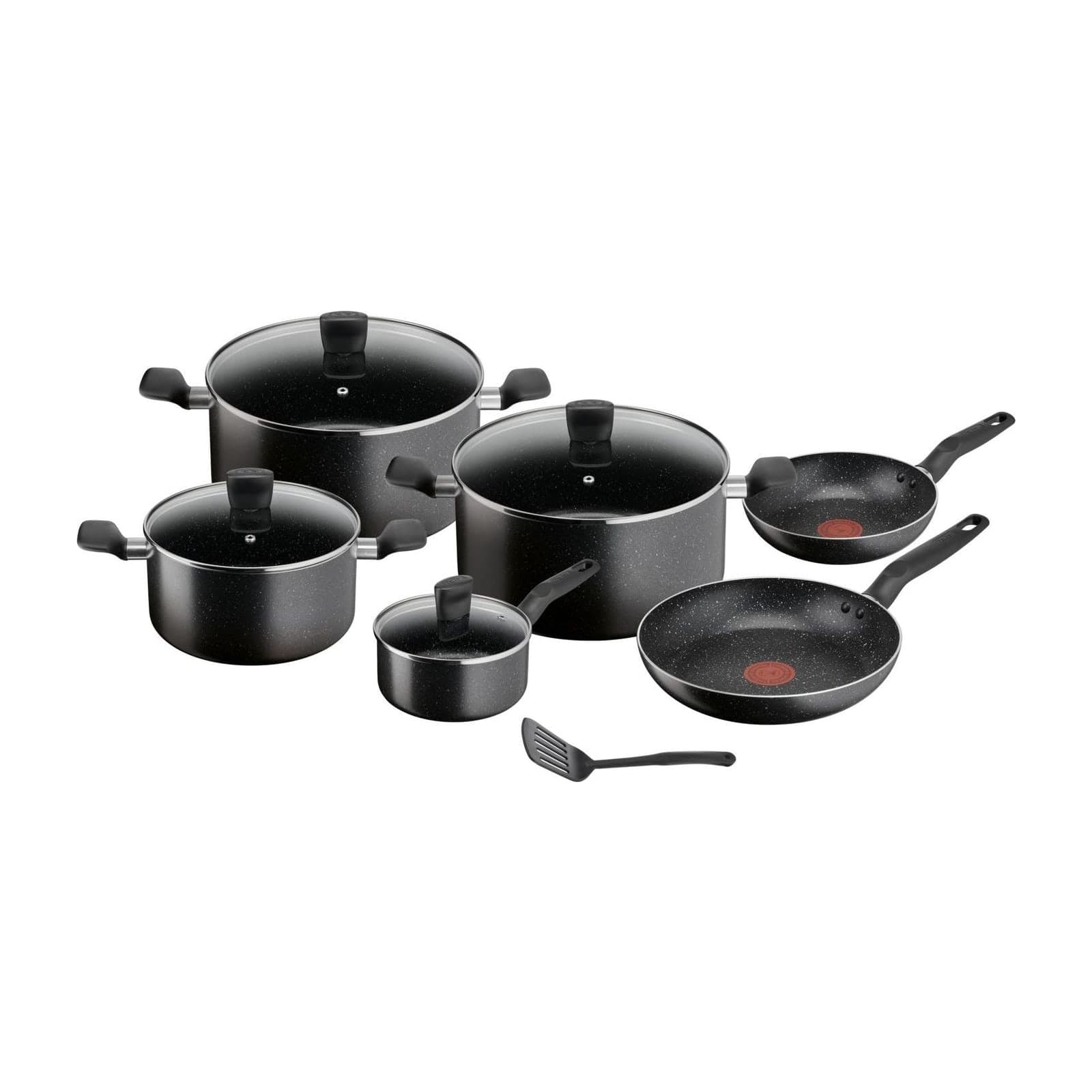 Tefal Dark Stone B491BS85 11-Piece Cookware Set with Three Stewpots