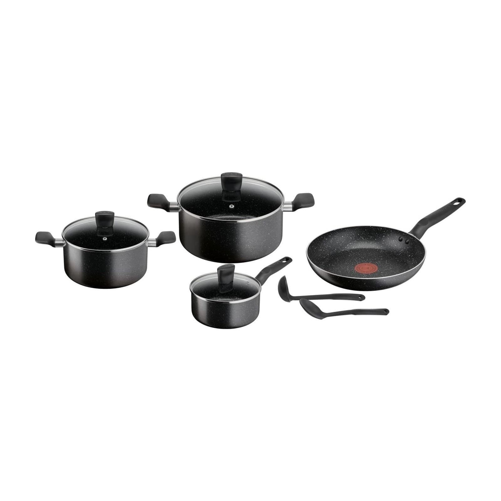 Tefal Dark Stone B491S985 9-Piece Cookware Set