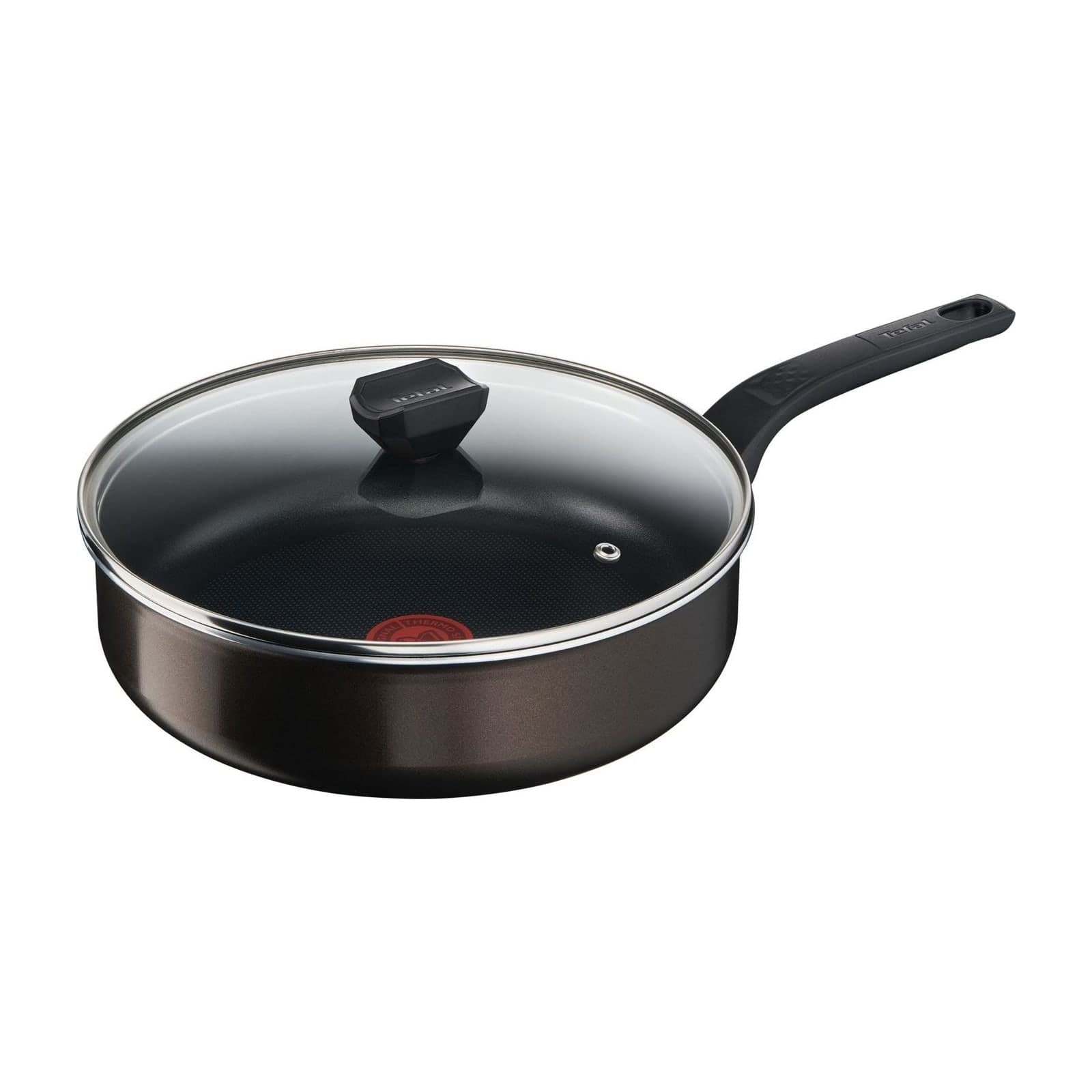 Tefal Easy Cook & Clean B5543302 Sauté Pan with Glass Lid, 26 cm