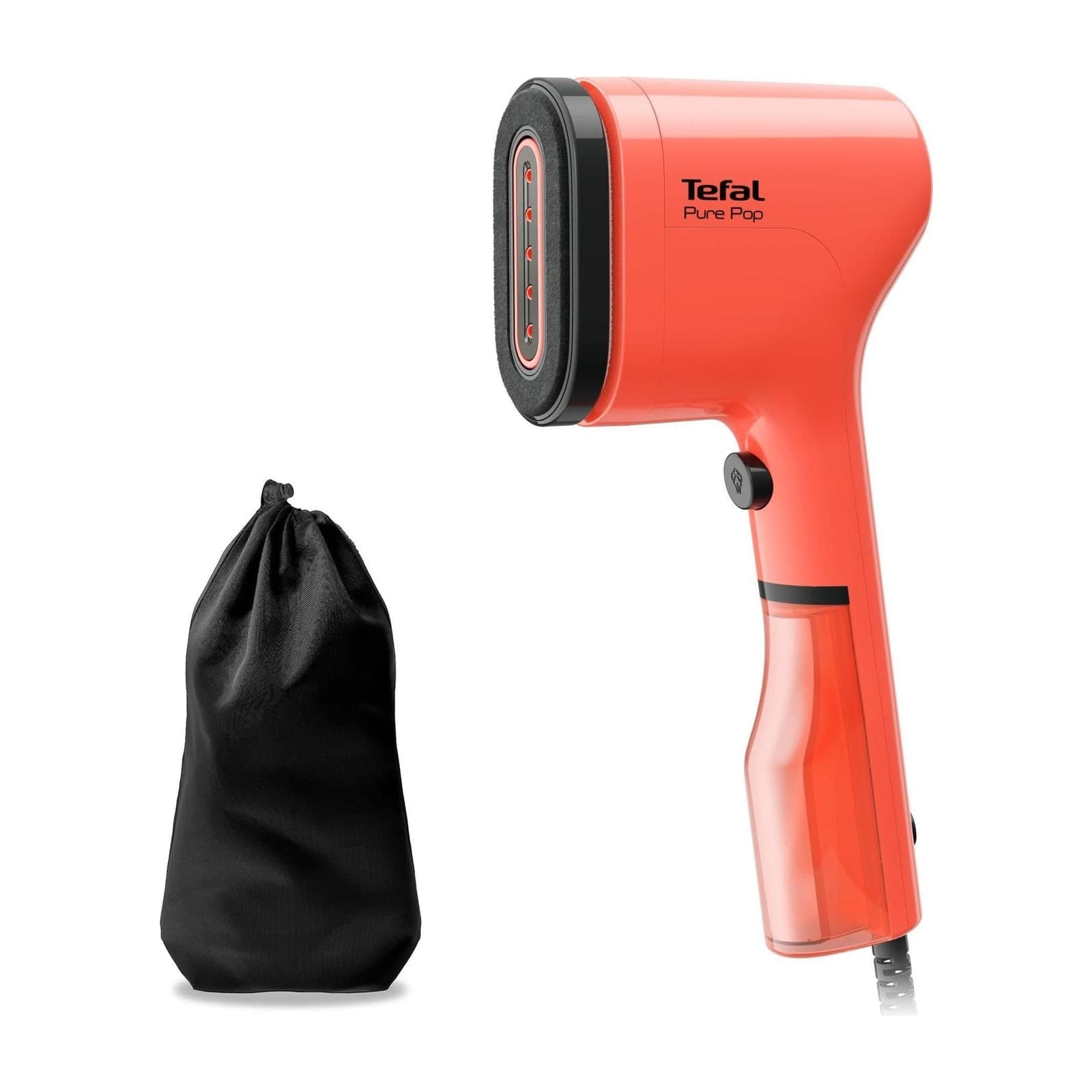 Tefal Pure Pop DT2022E1 Handheld Garment Steamer, 1300 W, Coral