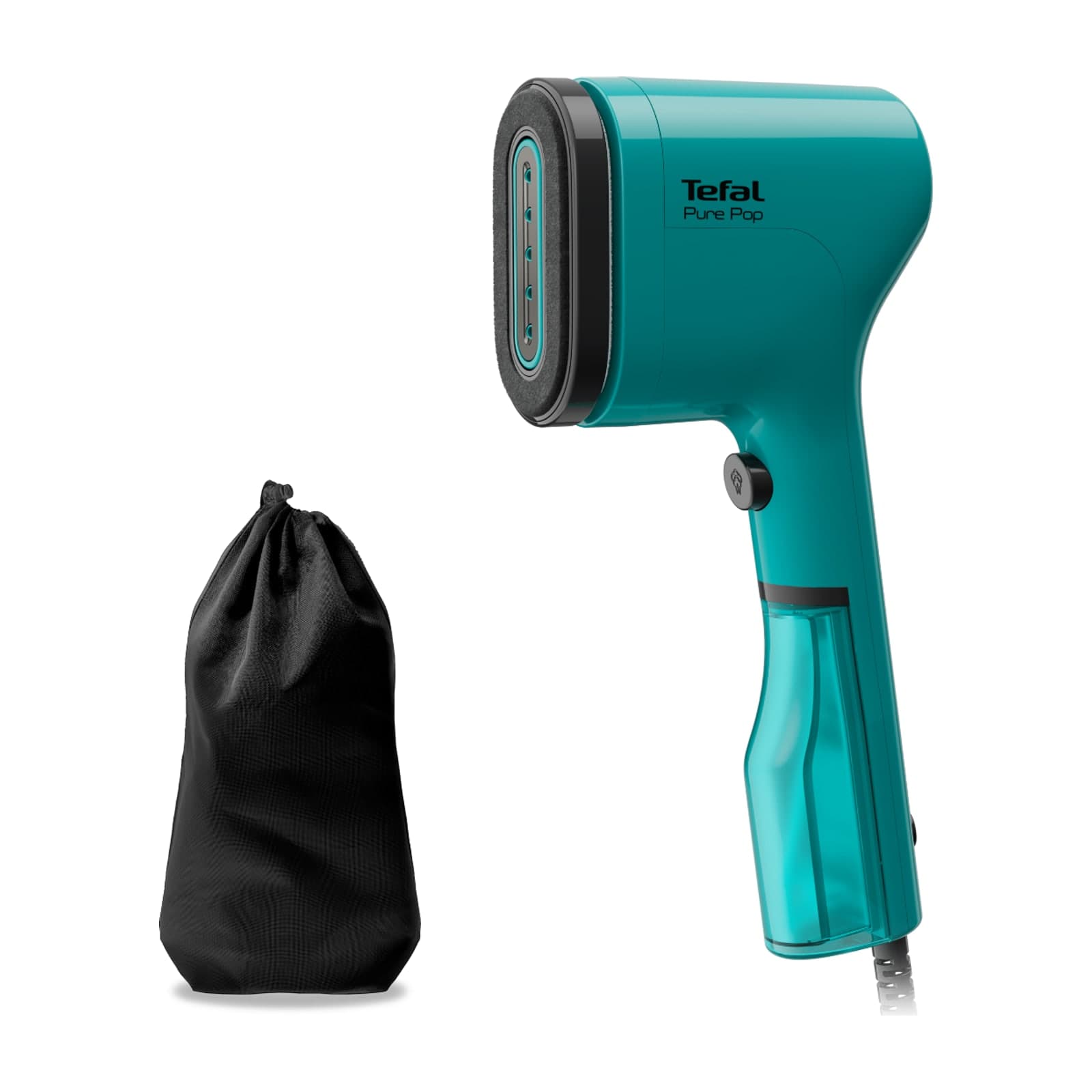 Tefal Pure Pop DT2024E1 Handheld Garment Steamer, 1300 W, Green