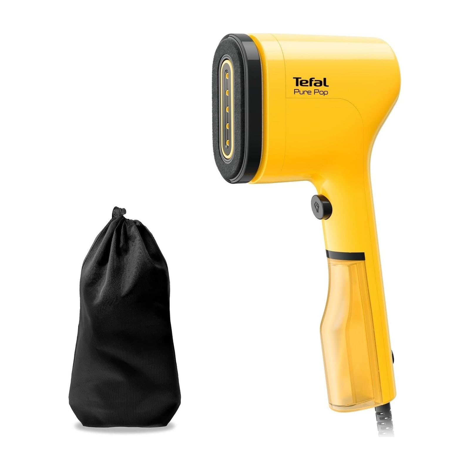 Tefal Pure Pop DT2026E1 Handheld Garment Steamer, 1300 W, Yellow