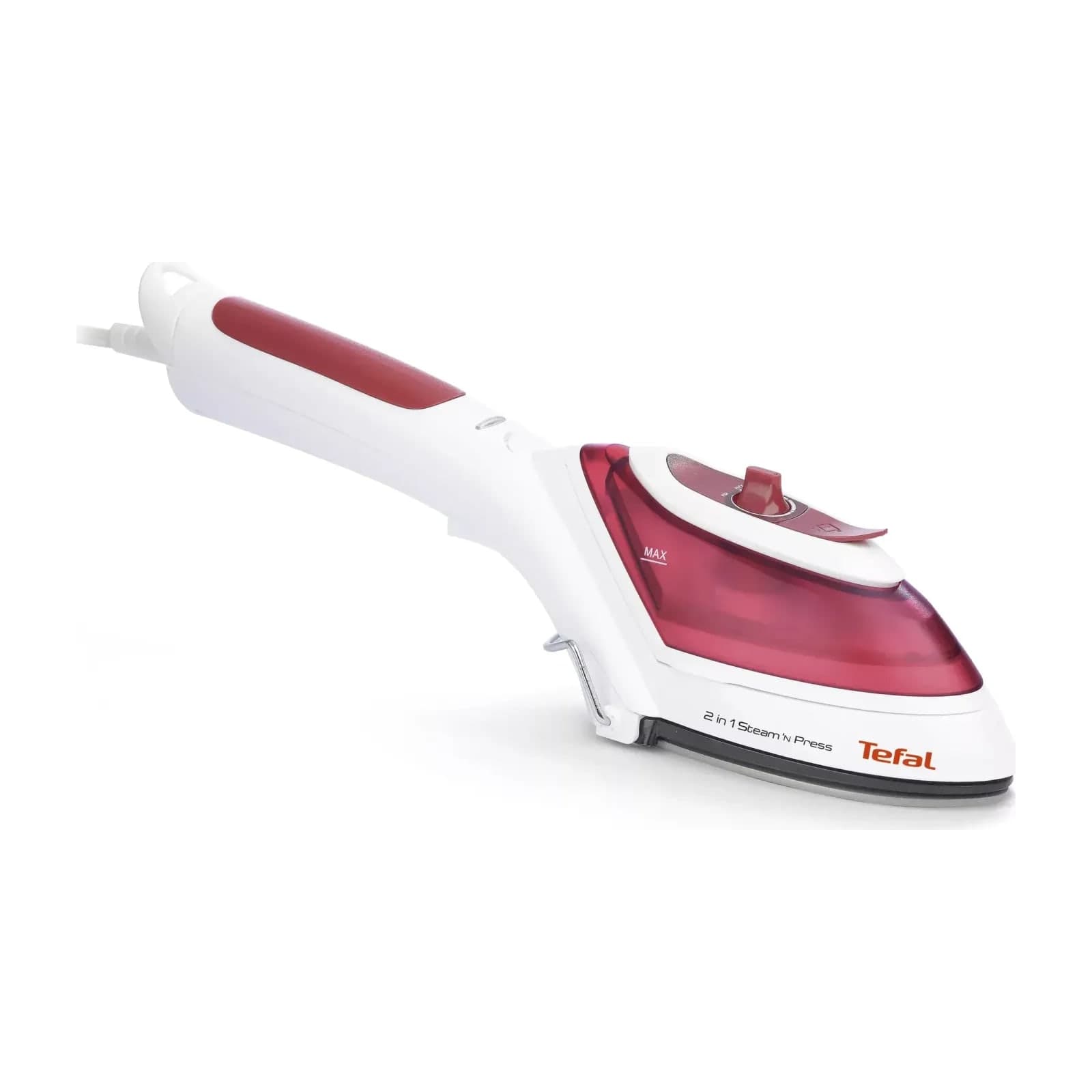 Tefal Steam'n Press DV8610M1 2-in-1 garment steamer and iron, white and red