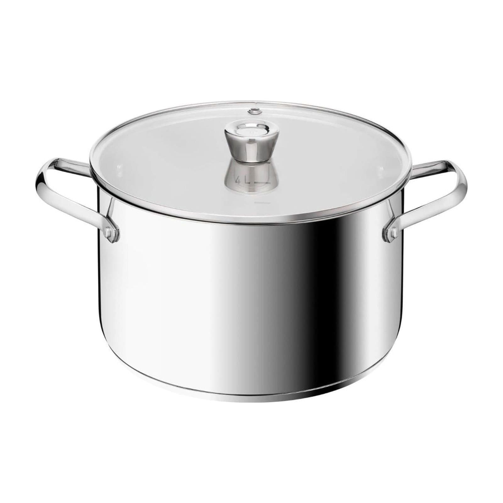 Tefal Emotion+ E3366355 Stockpot with Lid, 26 cm, Stainless Steel