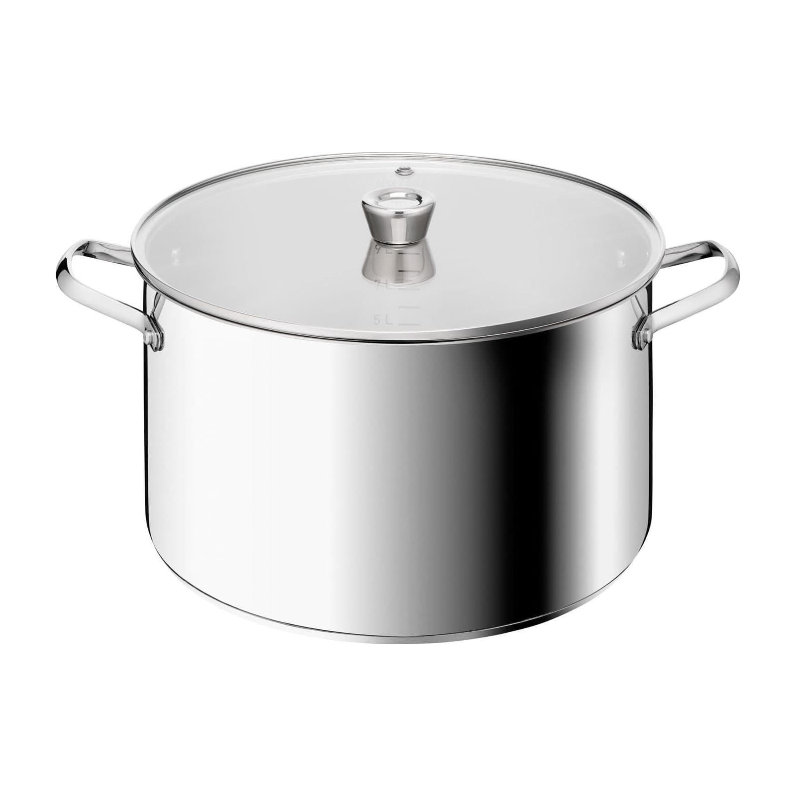 Tefal Emotion+ E3368555 Stockpot with Lid, 32 cm, Stainless Steel