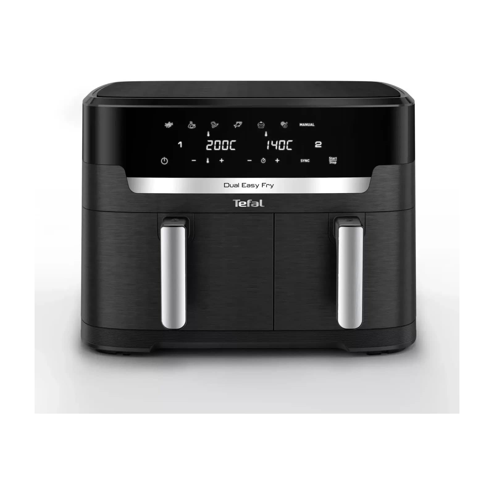 Tefal Dual Easy Fry EY9428G0 Air Fryer, 11 L, 2700 W, Two Baskets
