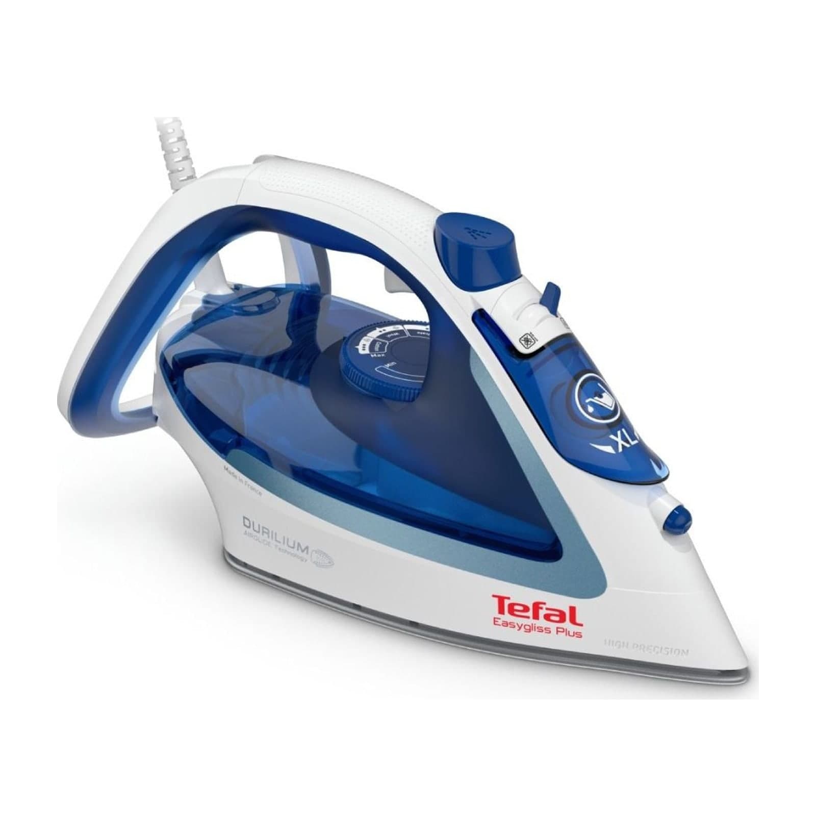 Tefal Easygliss Plus FV5715E0 Steam Iron, 2400 W, Made in France, EU Plug