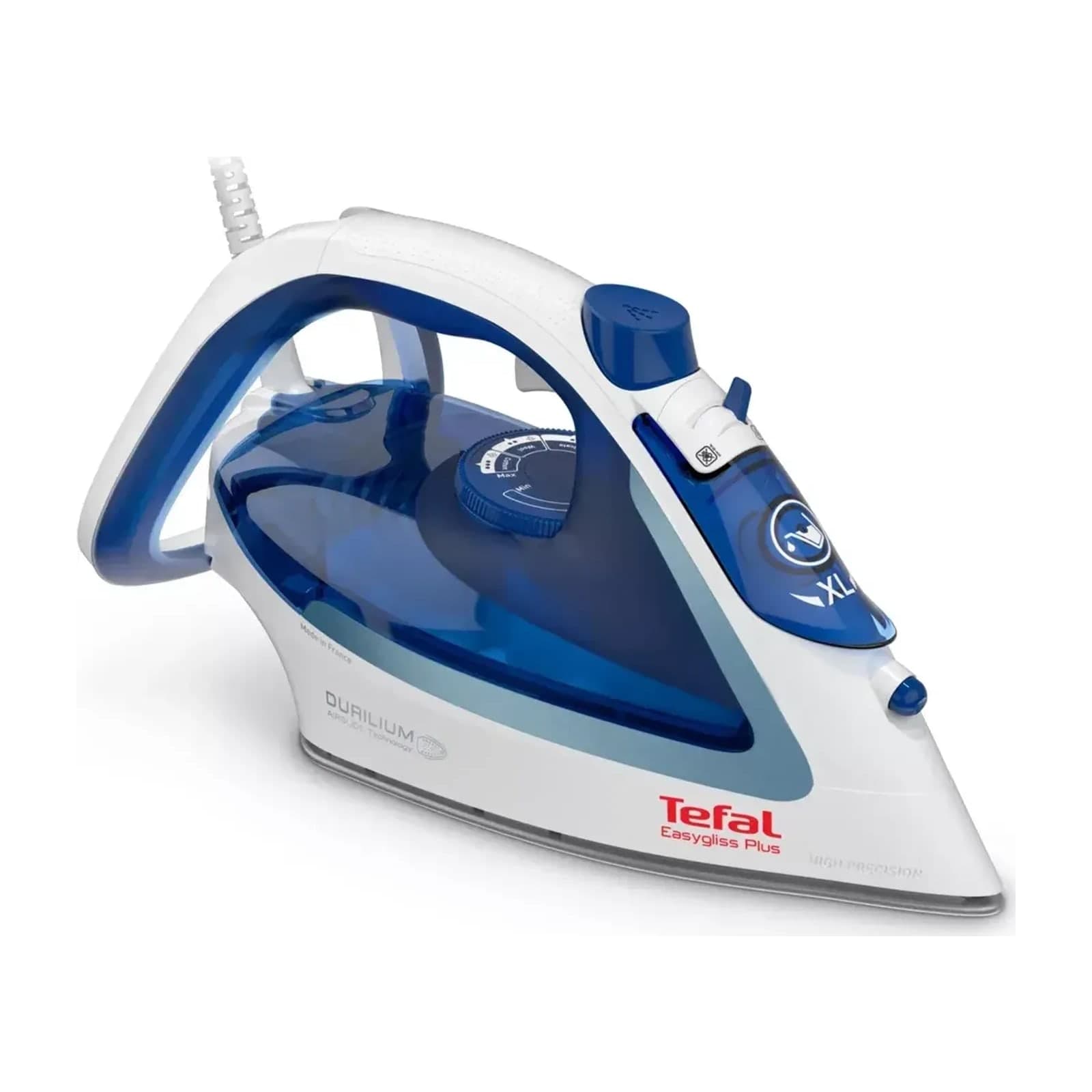Tefal Easygliss Plus FV5715M0 Steam Iron, 2400 W, Made in France, UK Plug