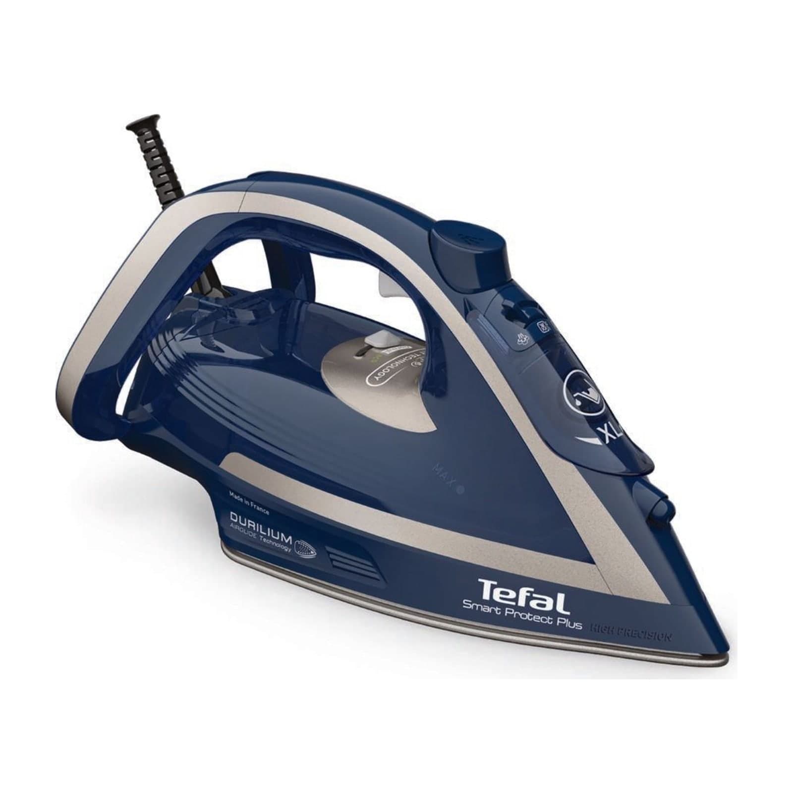 Tefal Smart Protect+ FV6872E0 Steam Iron, 2800 W, Blue and Silver, EU Plug