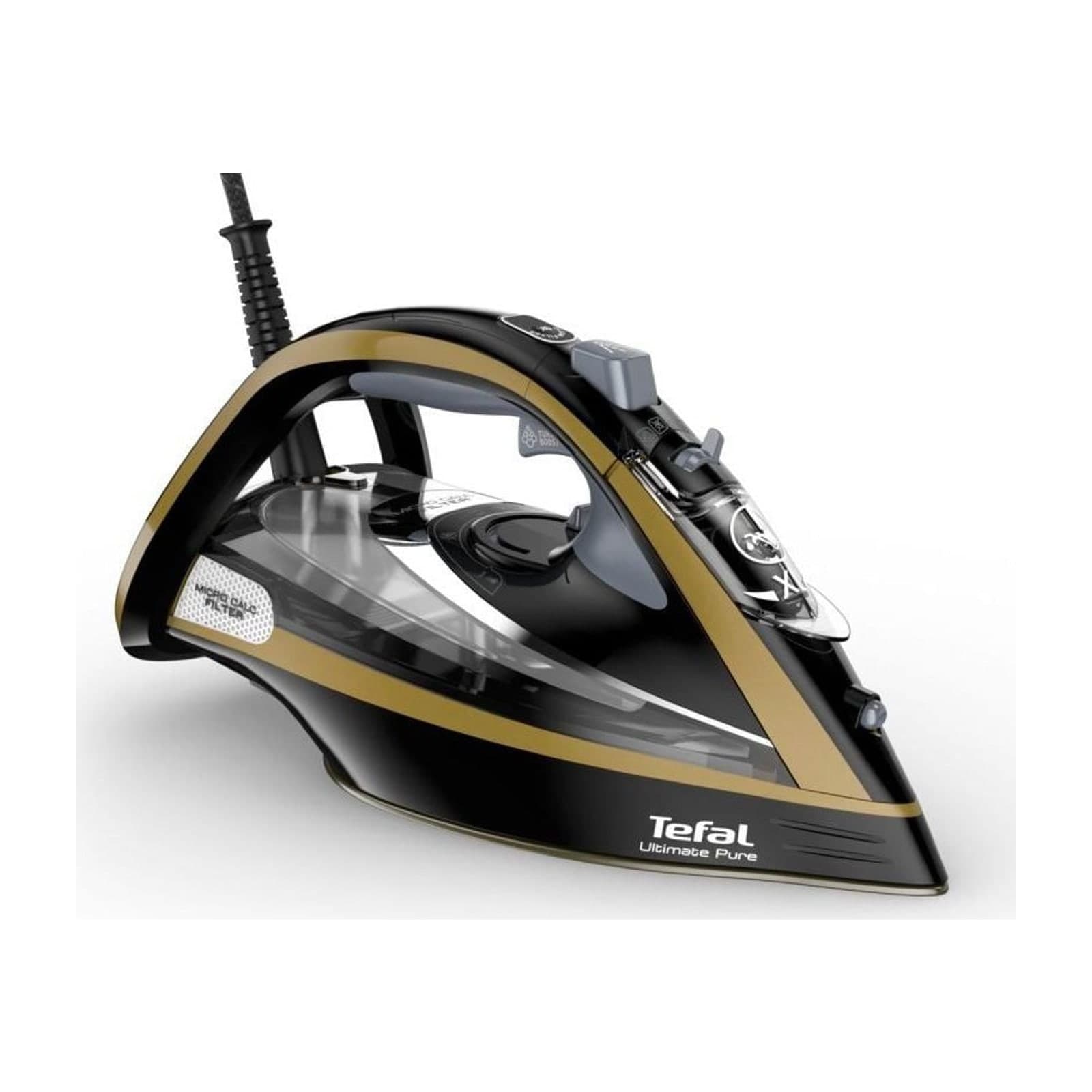 Tefal Ultimate Pure FV9847E0 Steam Iron, 3200 W, Old Gold