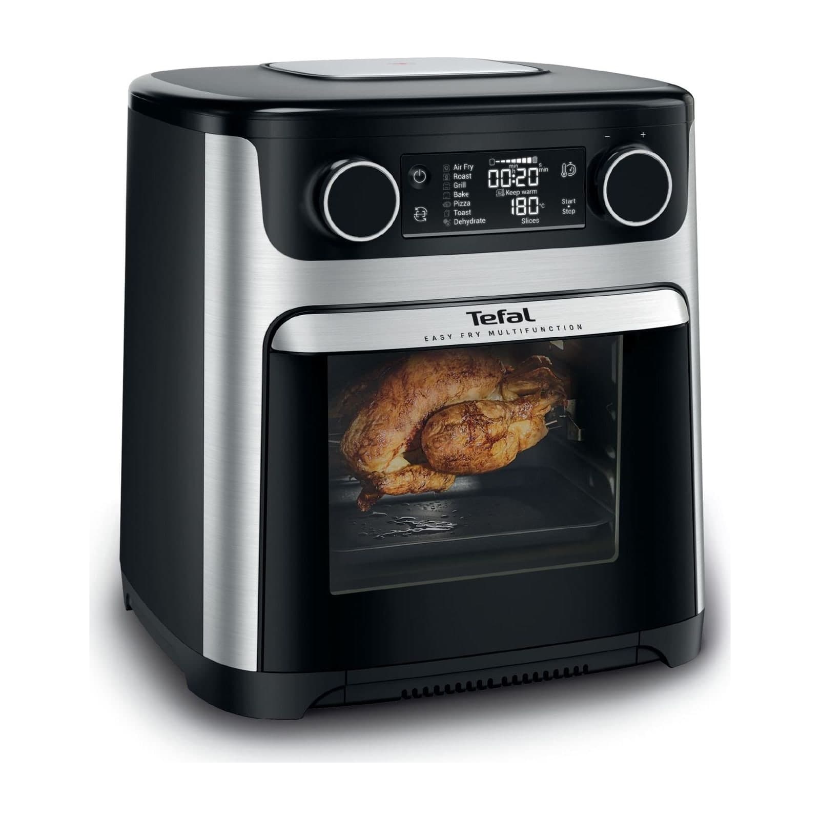 Tefal Easy Fry Multifunction FW556DG0 air fryer oven, 15 L, stainless steel with a glass door