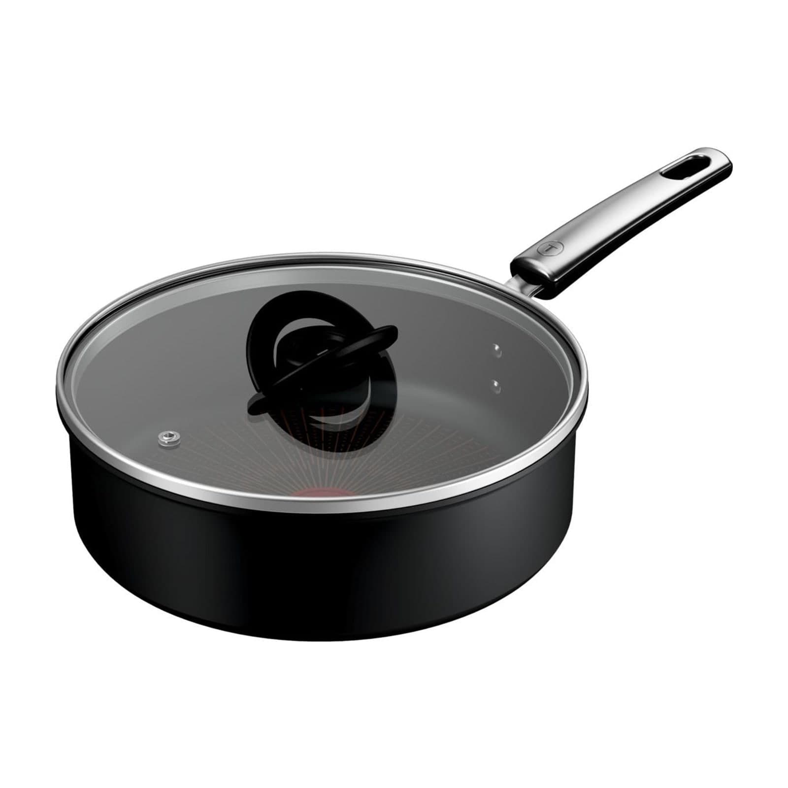 Tefal Excellence+ G3303202 stackable sauté pan with glass lid, 24 cm
