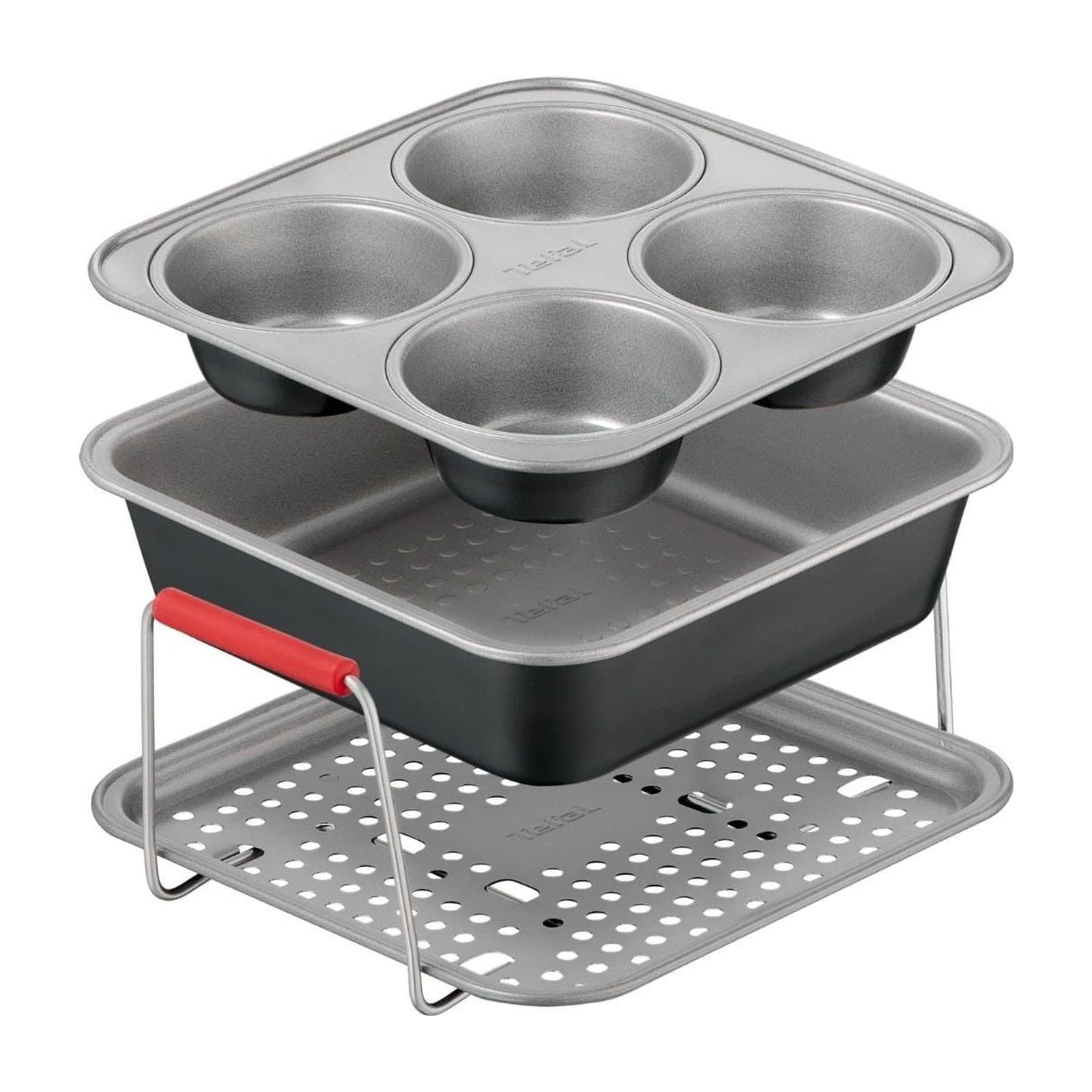 Tefal J701S344 Air Fryer Bakeware Set, 3 pieces