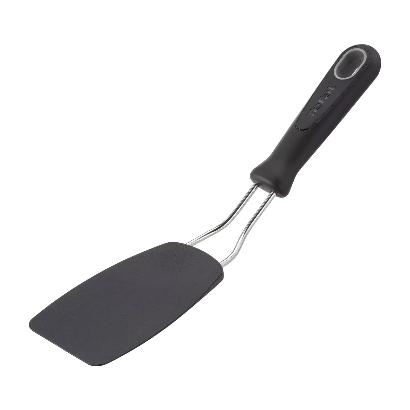 Tefal Comfort K1290314 angled spatula, 32.5 cm, black nylon blade on a stainless neck