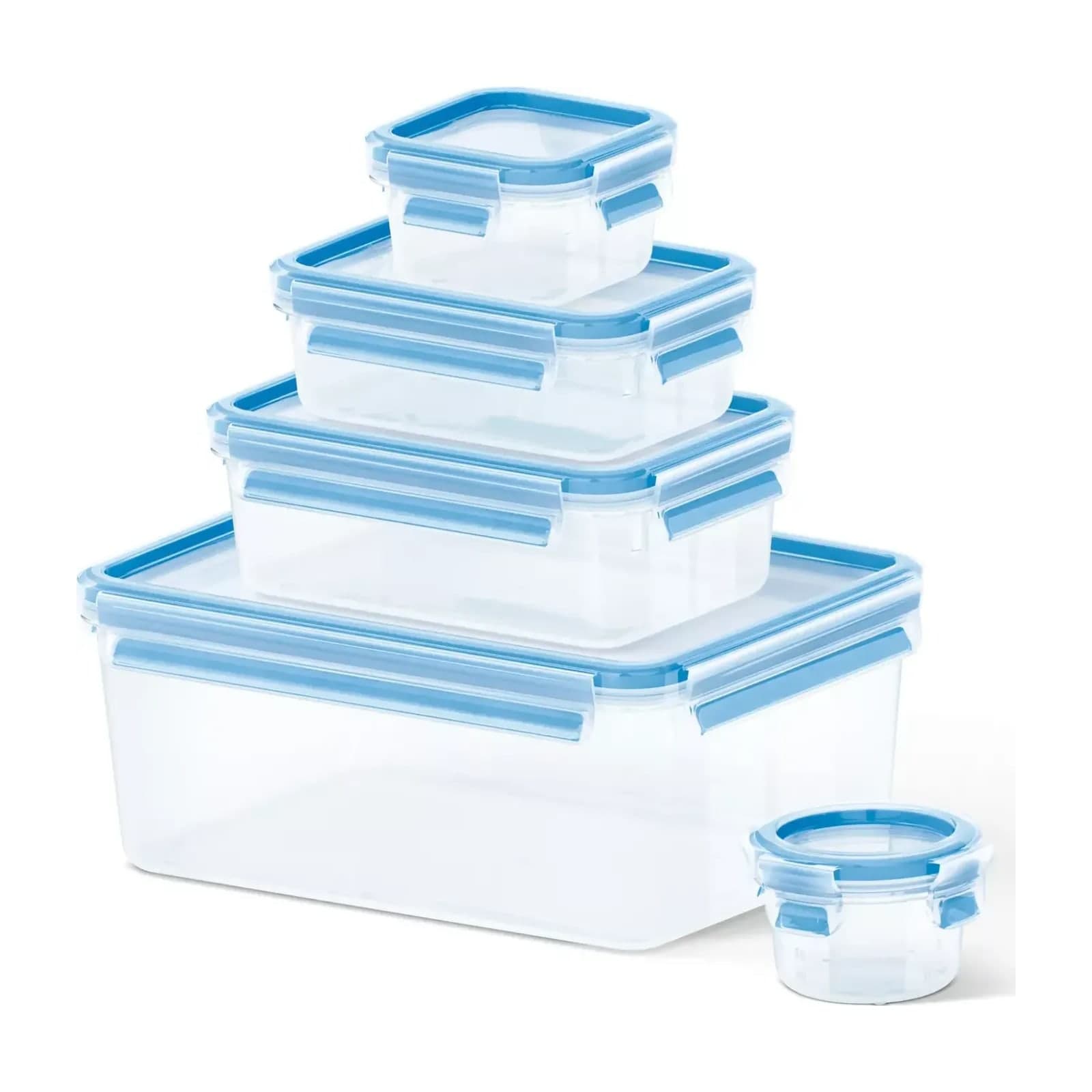 Tefal Masterseal K3029012 five-piece food storage set, boxes nested in graded sizes