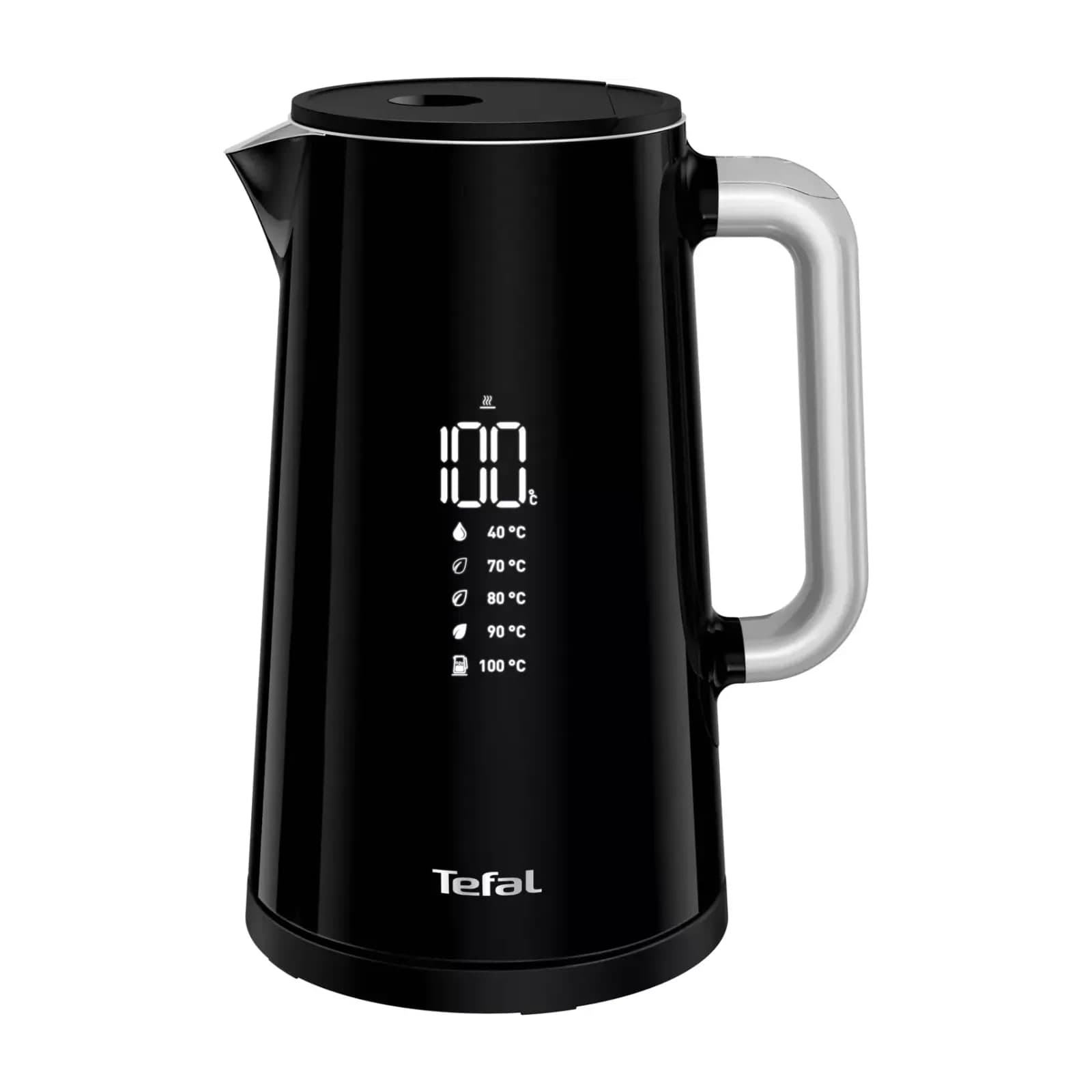 Tefal SmartN'Light KO853840 Kettle, 1.5 L, 5 Temperatures, Digital Display