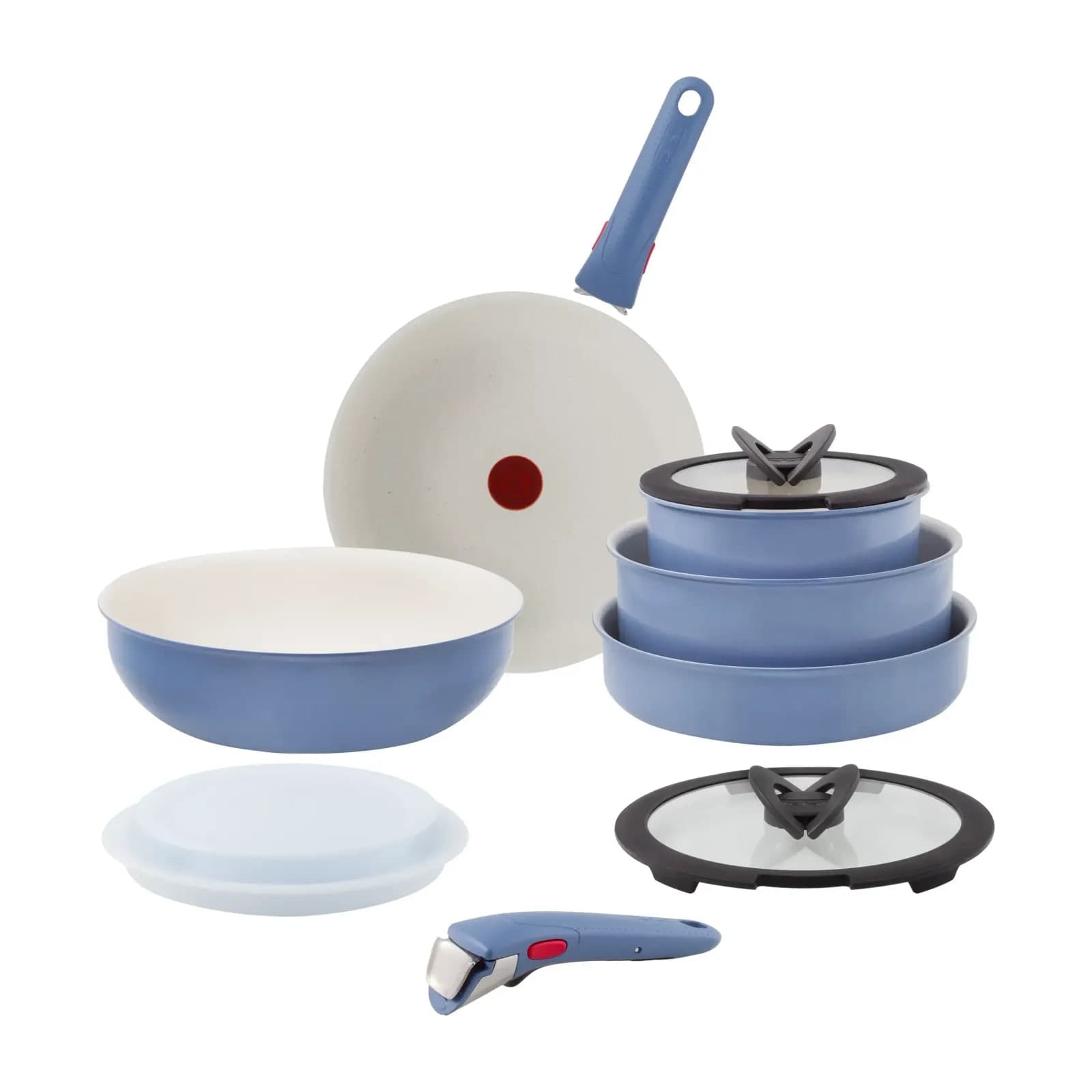 Tefal Ingenio G6 Serenity L829SB04 11-Piece Set, Blue Salt