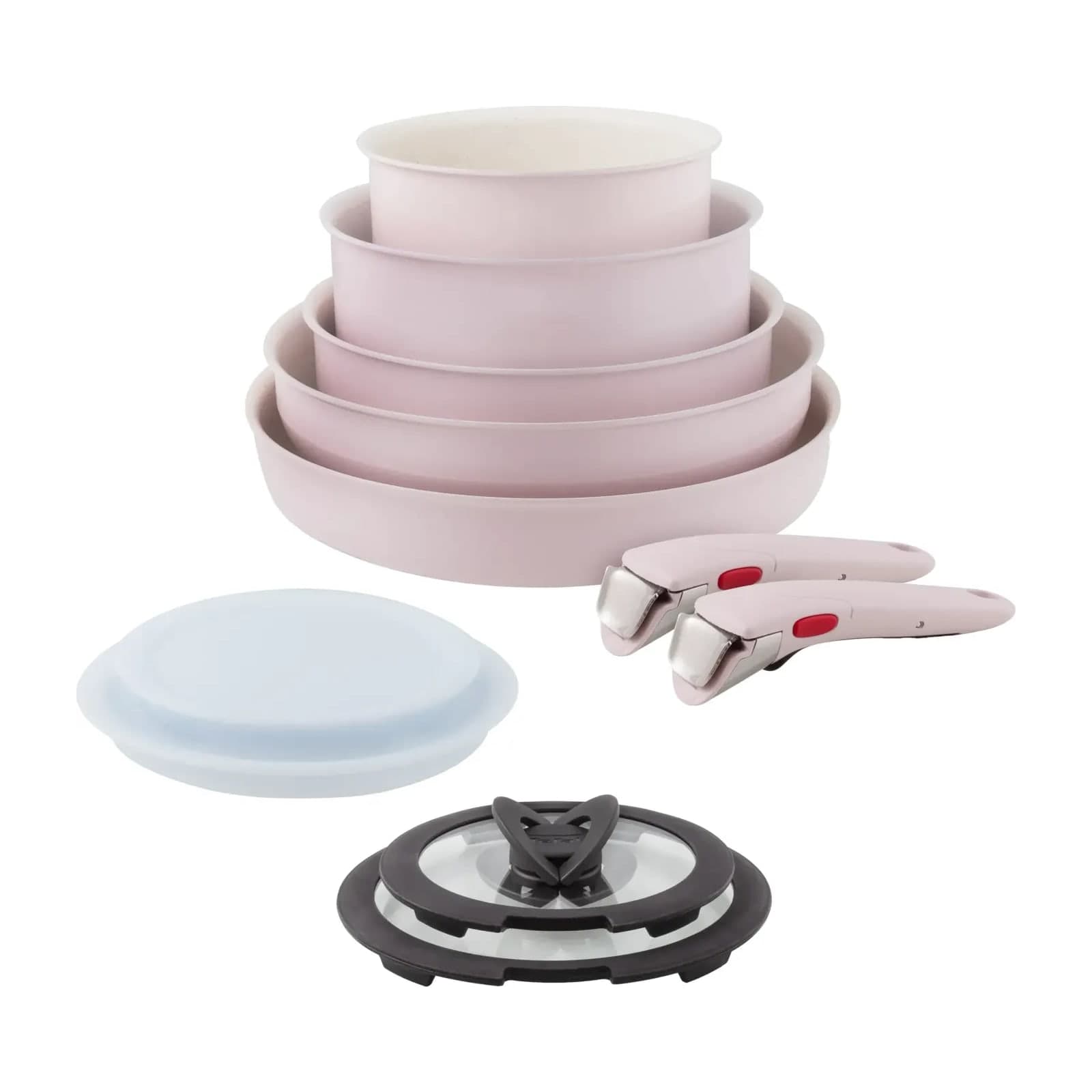 Tefal Ingenio G6 Serenity L830SB04 11-Piece Set, Pink Clay