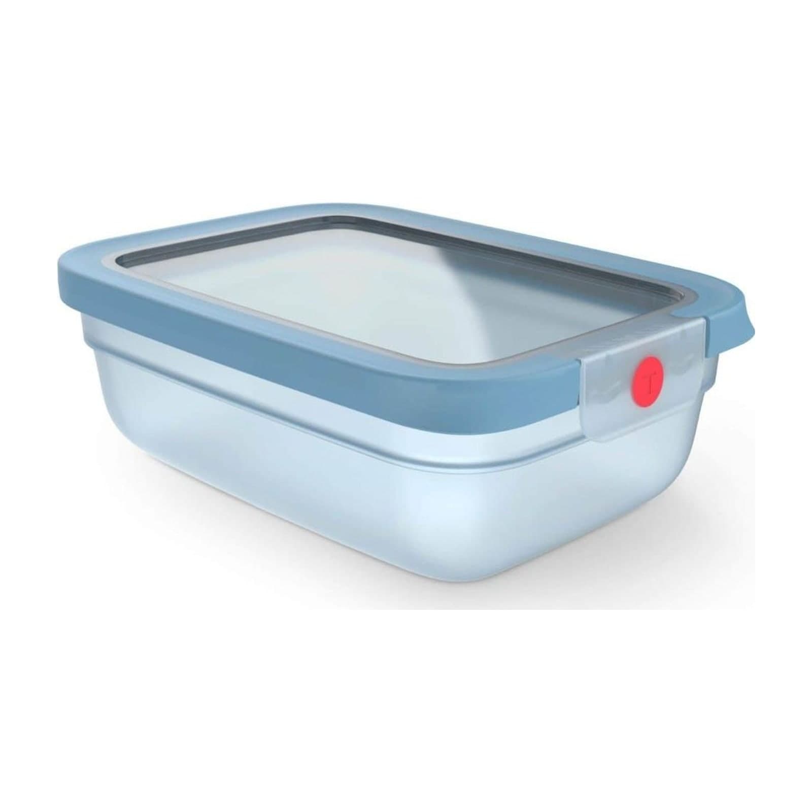 Tefal OneClick N1210710 Rectangular Food Storage Box, 1.2 L, Aqua