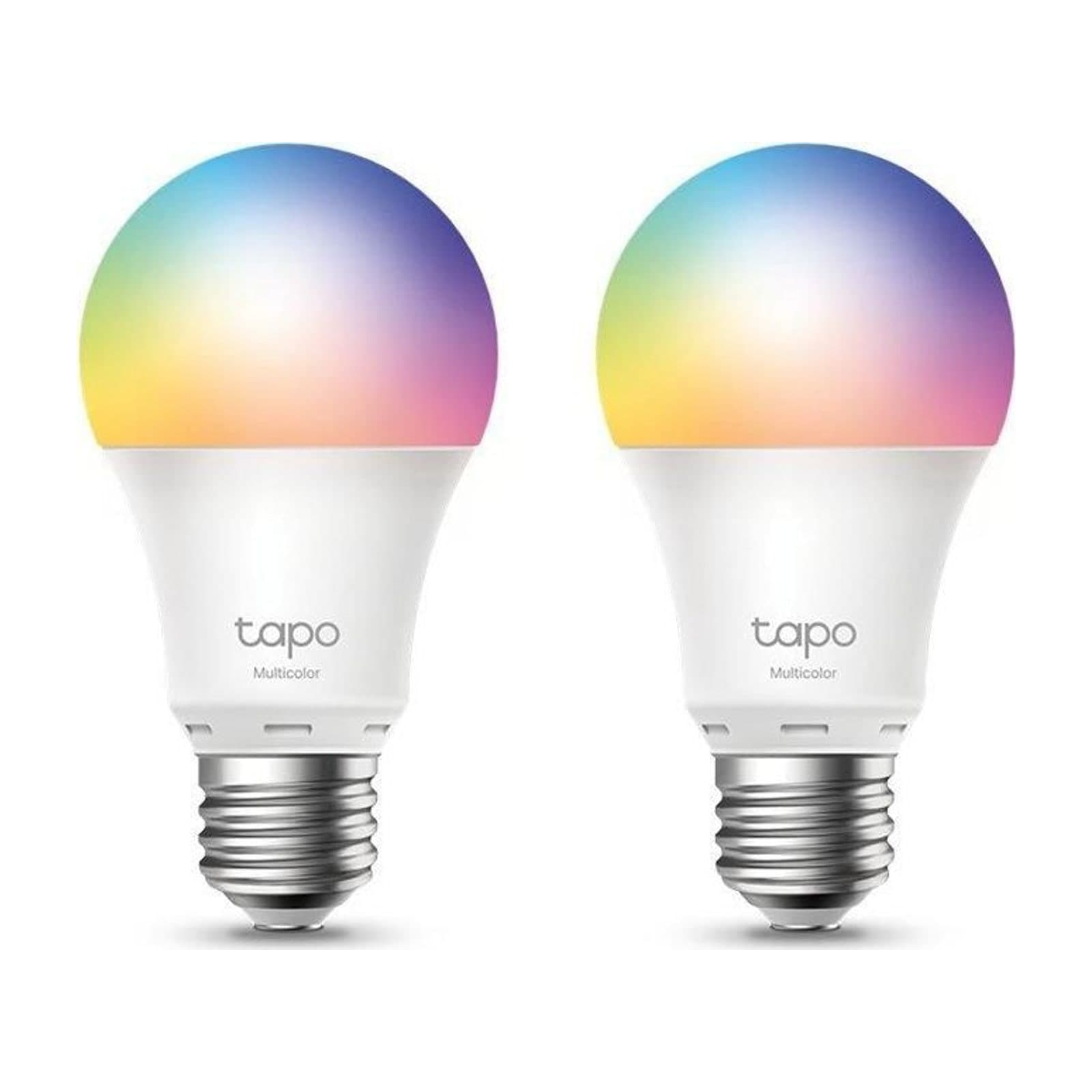 TP-Link Tapo L530E Smart Wi-Fi Light Bulb, Two Pack, Multicolour