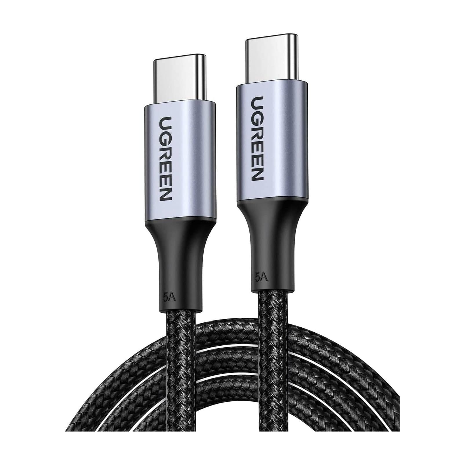 UGREEN 100 W braided USB-C to USB-C cable