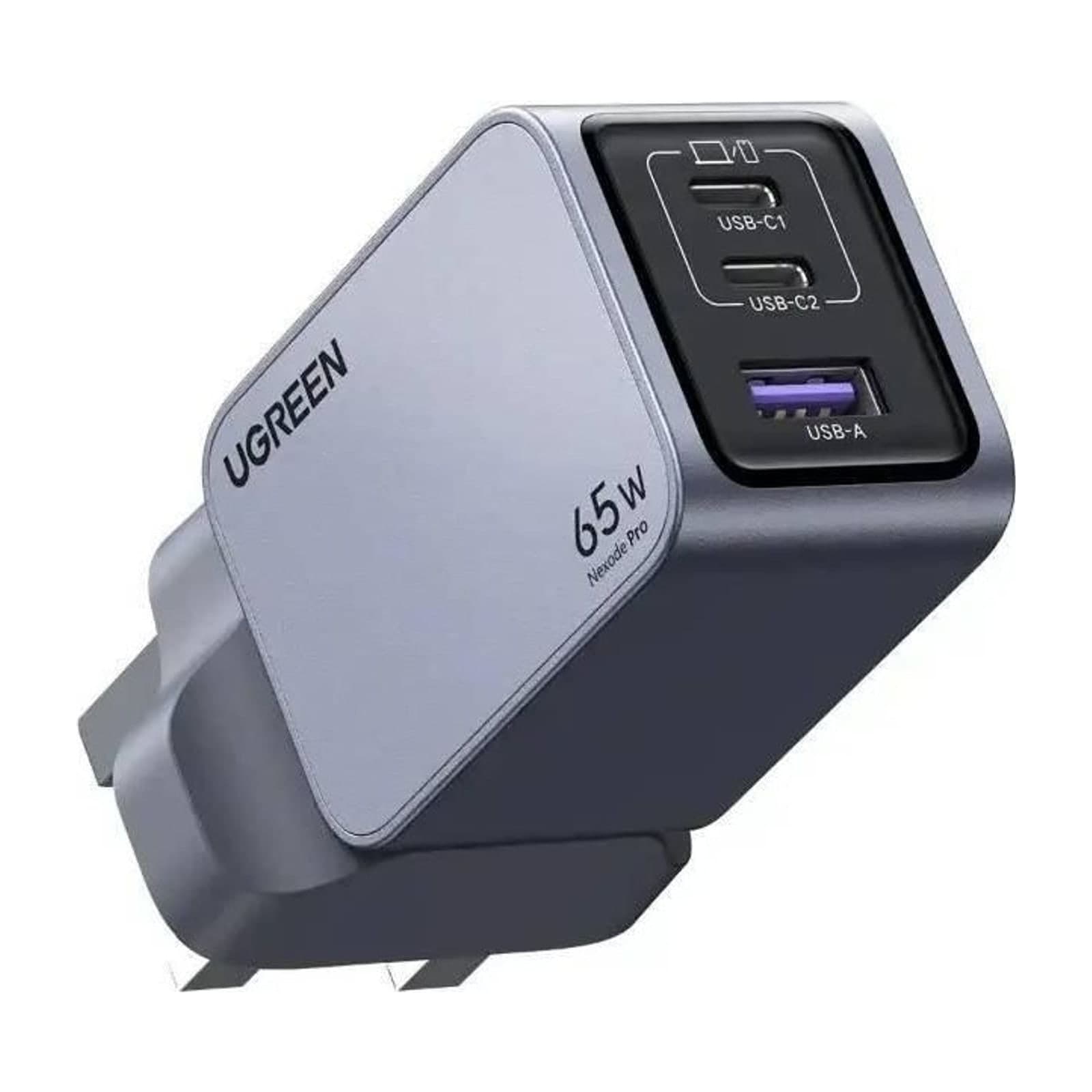 UGREEN Nexode Pro 65 W 3-Port GaN Charger, Grey