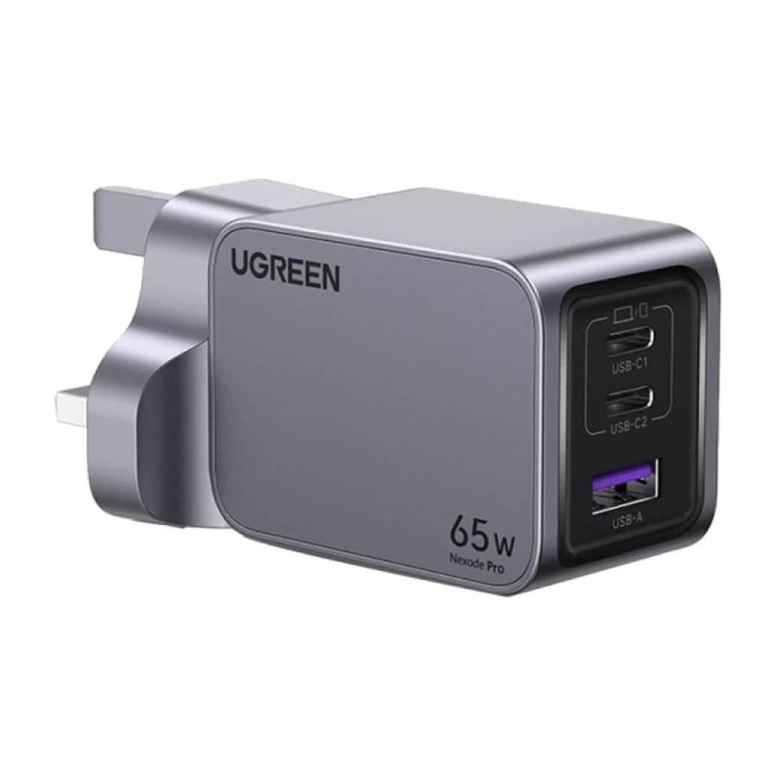 UGREEN Nexode Pro 65 W 3-Port GaN Charger, Grey — alternate view