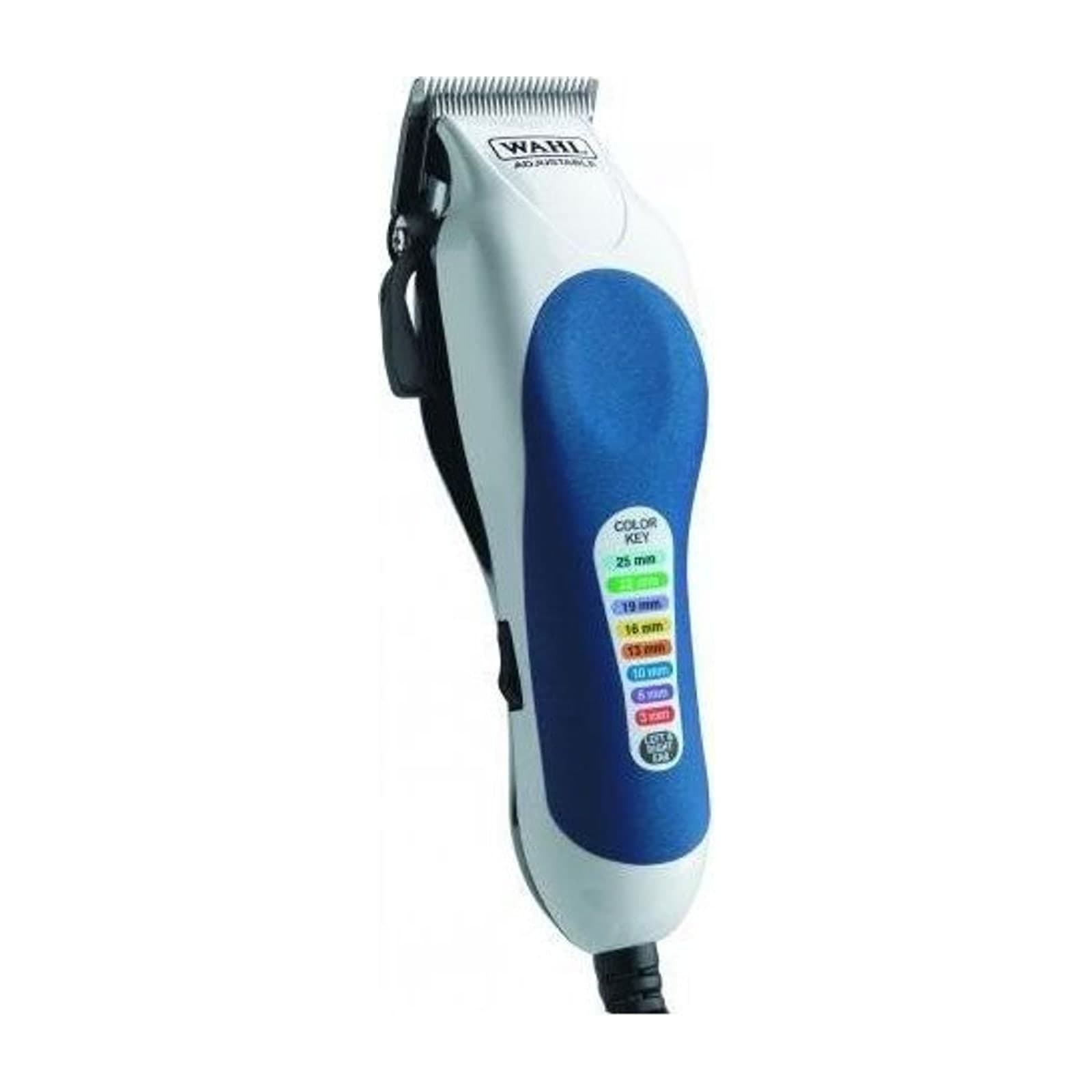 Wahl Cordless Hair Clipper 79400-637, Carbon Steel Blades, White and Blue