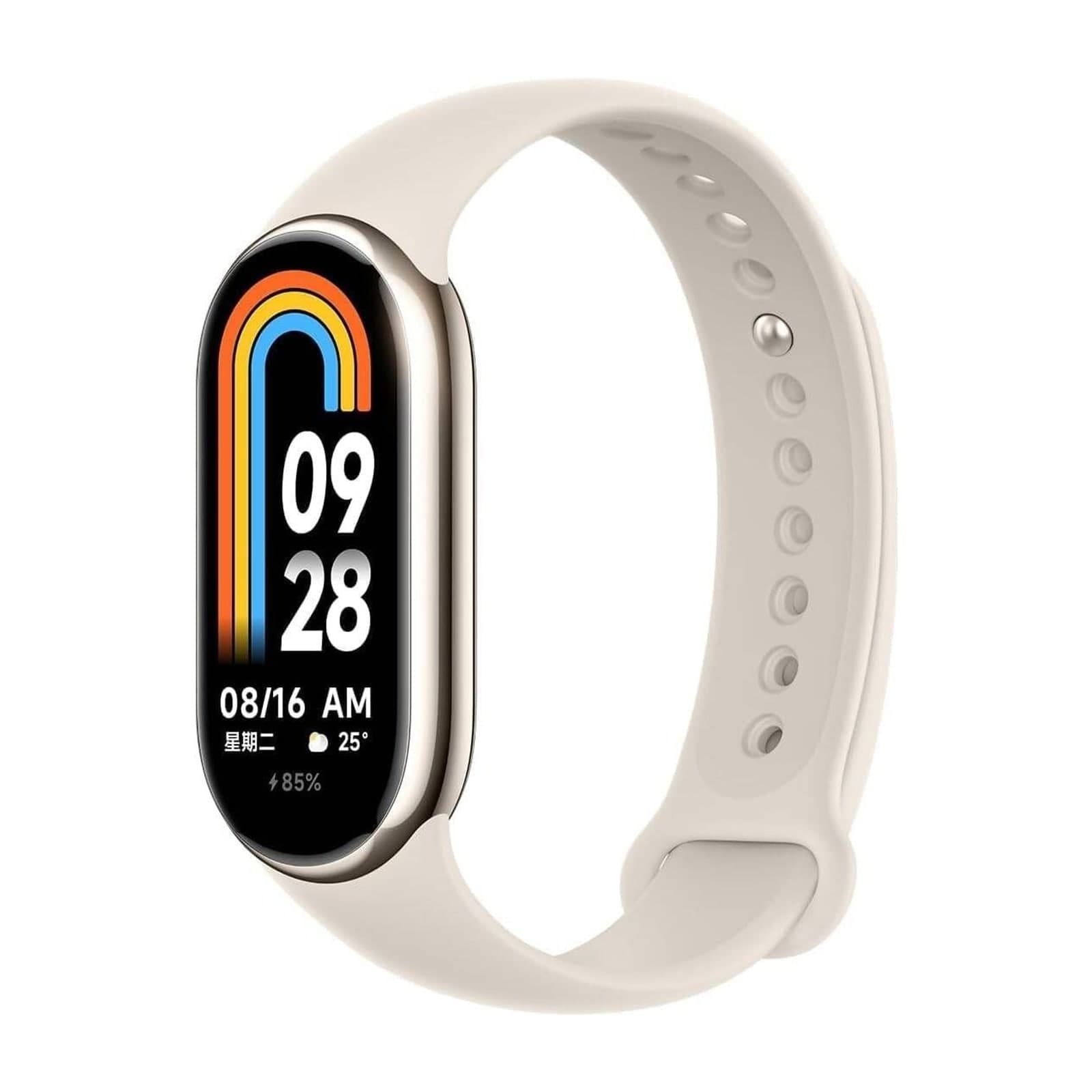 Xiaomi Smart Band 8 in champagne gold