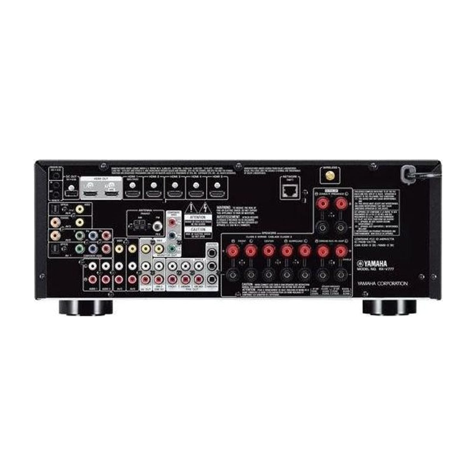 Yamaha RX-V777 7.2 Channel AV Receiver, 160 W, Wi-Fi — alternate view
