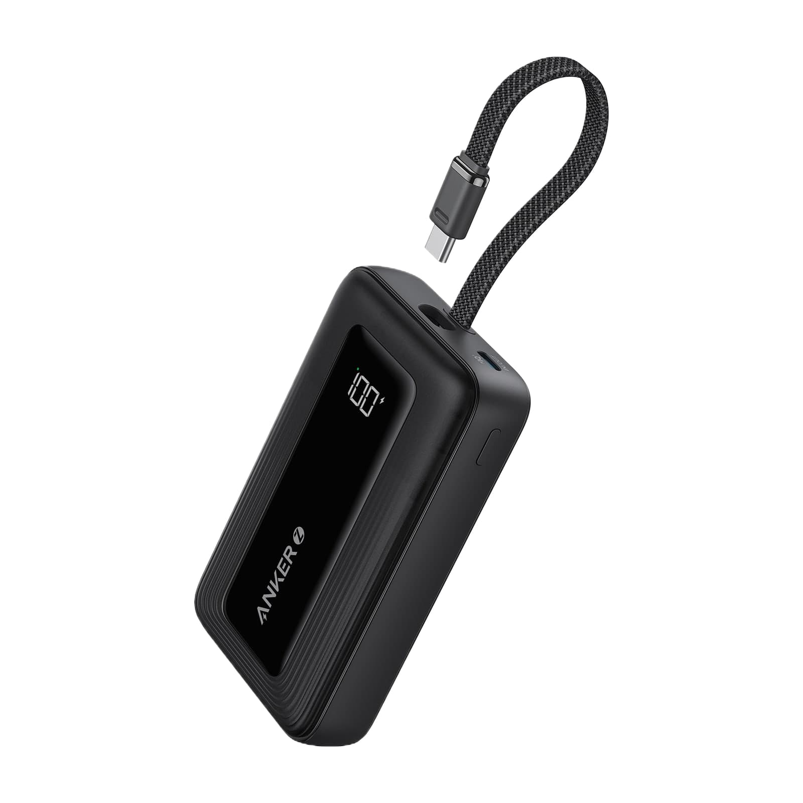 Anker Zolo A1689 Power Bank 20,000 mAh, black, with built-in USB-C cable