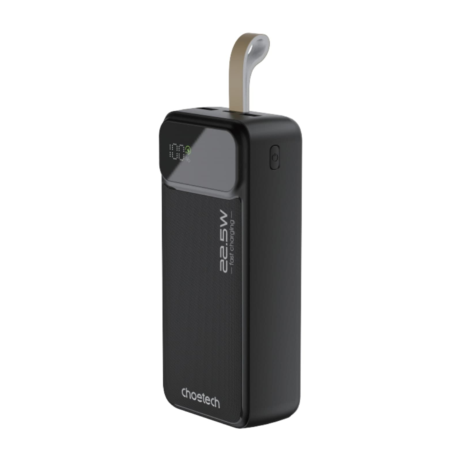 Choetech PowerLeap B730 Power Bank, 30000 mAh, 22.5 W, Digital Display, Black