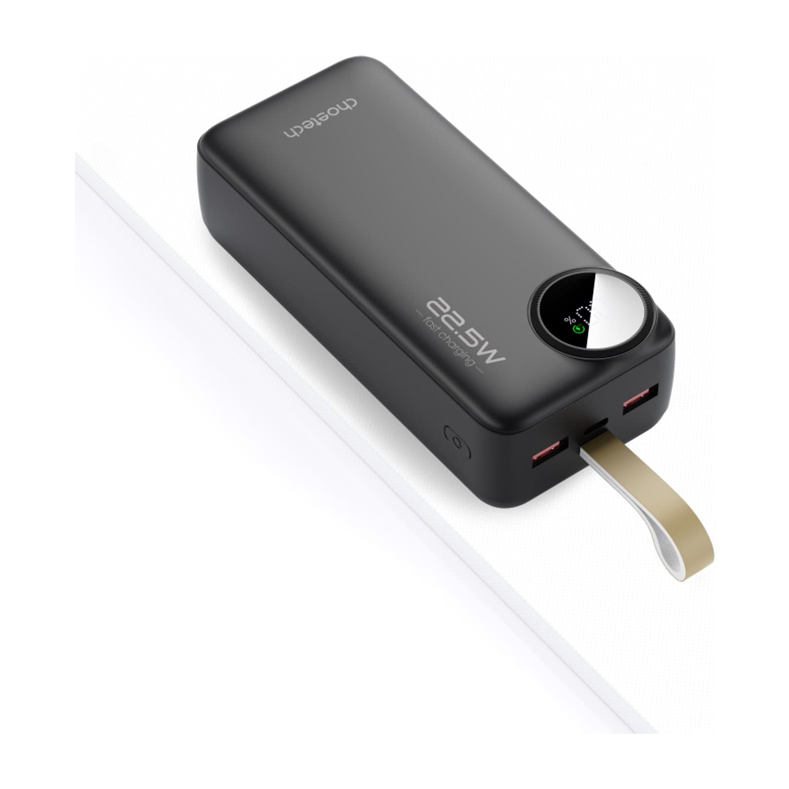 Choetech PowerLeap B793 Power Bank, 30000 mAh, 22.5 W, Digital Display, Black