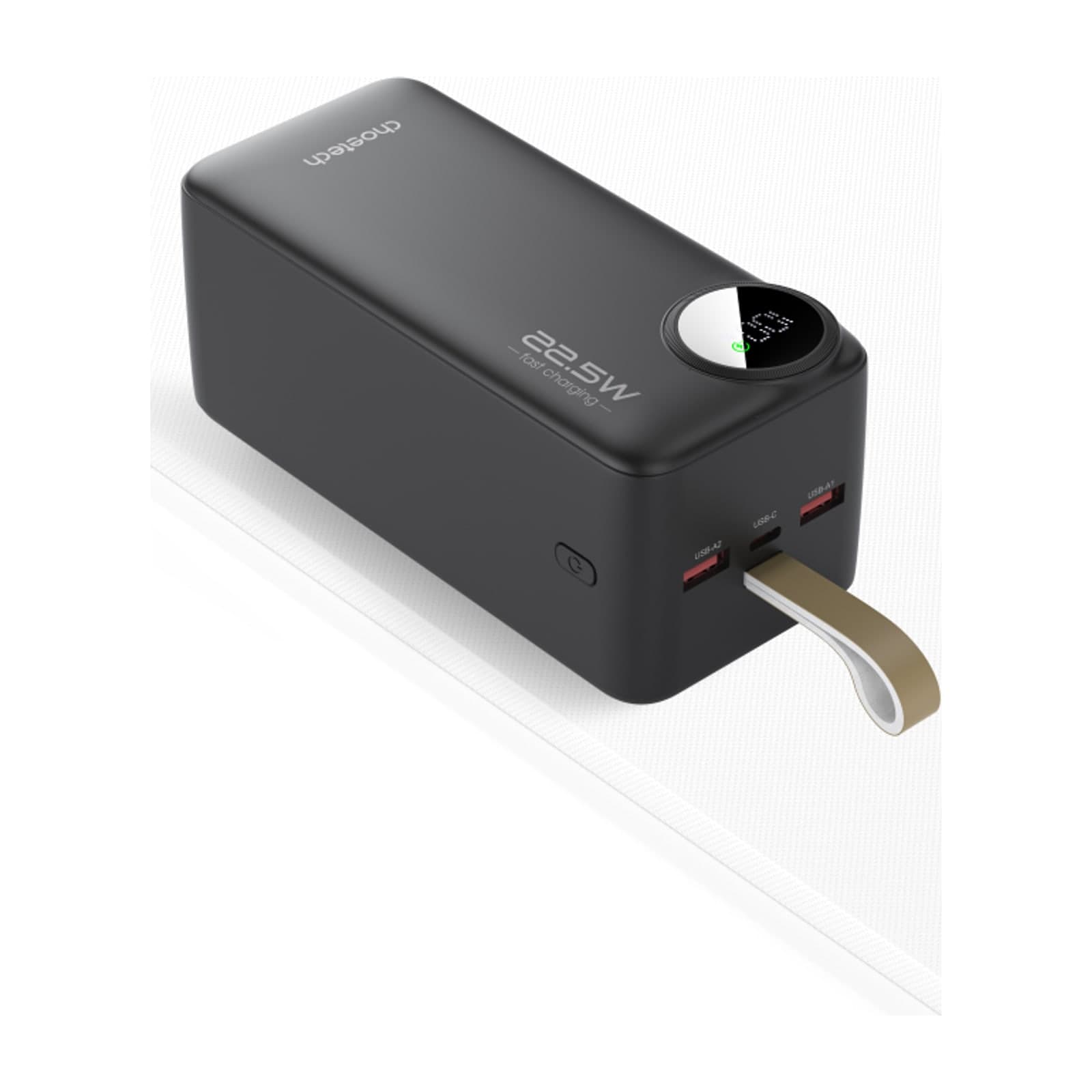 Choetech PowerLeap B795 Power Bank, 50000 mAh, 22.5 W, Digital Display, Black