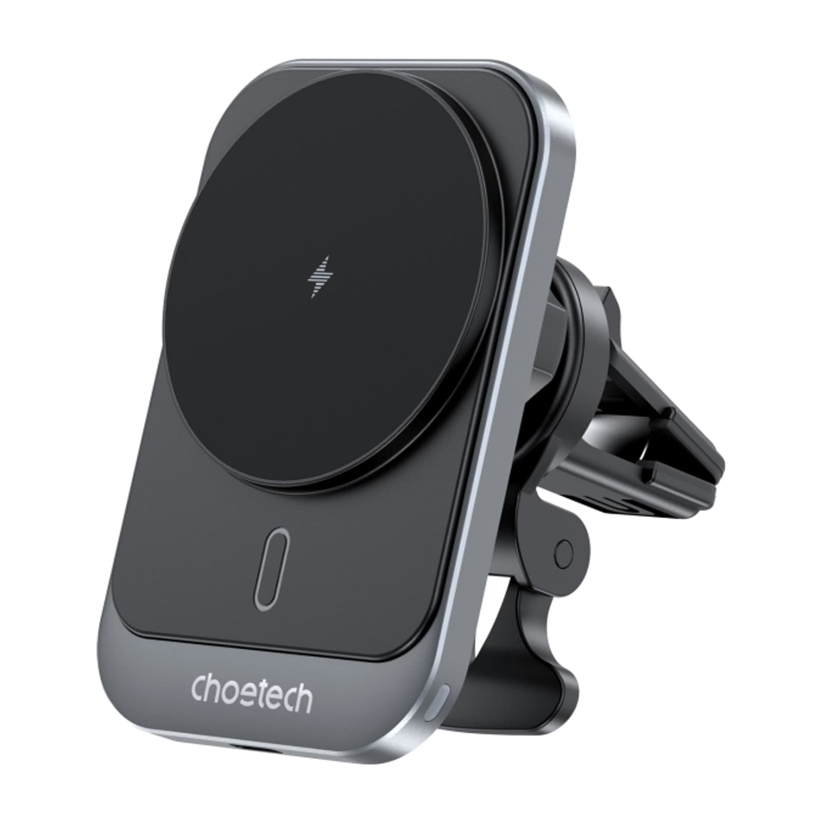 Choetech ZapUp T206-F Magnetic Wireless Car Charger with Holder, 15W, Black