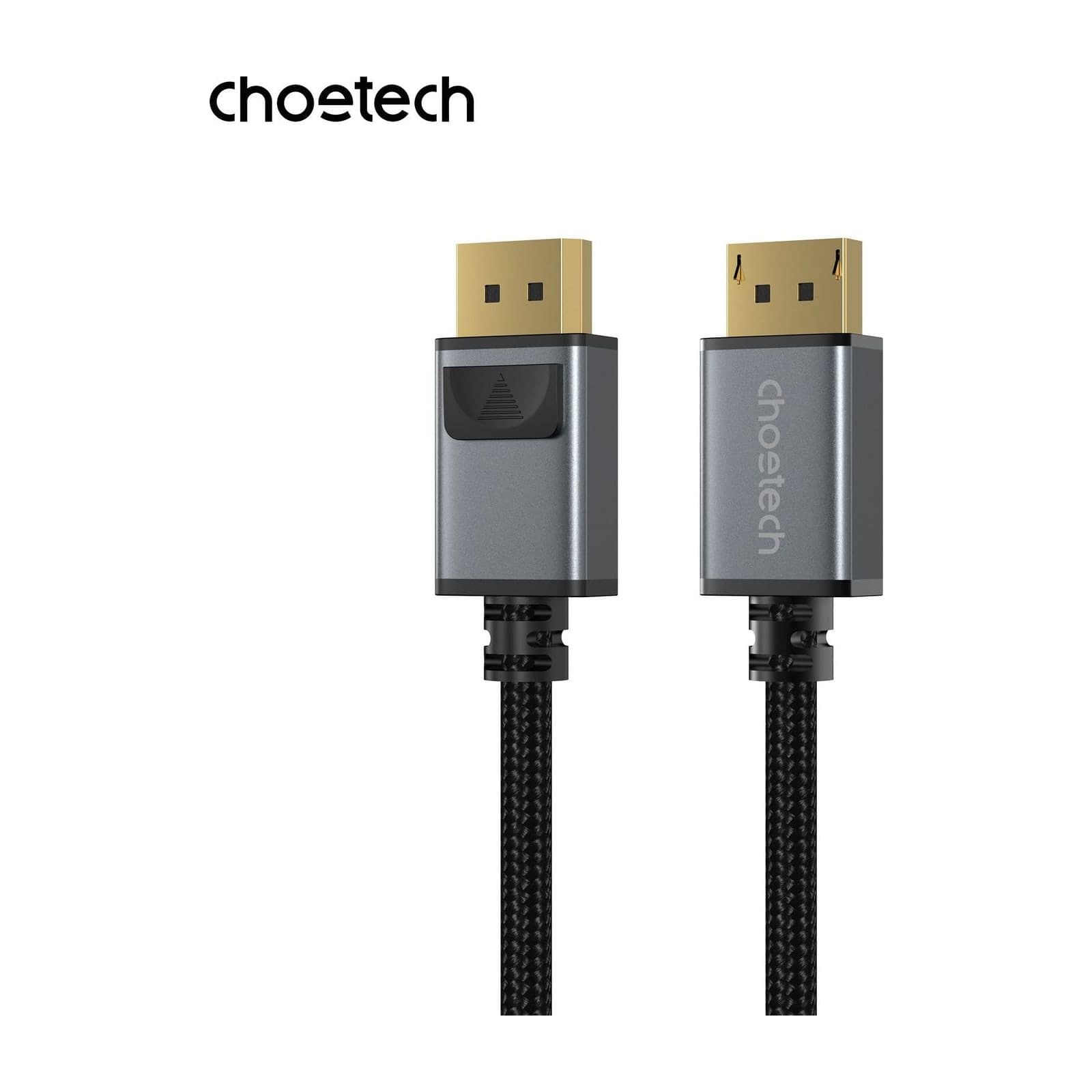 Choetech VisionLink XDD02 DisplayPort 2.1 Cable, 16K 80 Gbps, 1 m, Braided